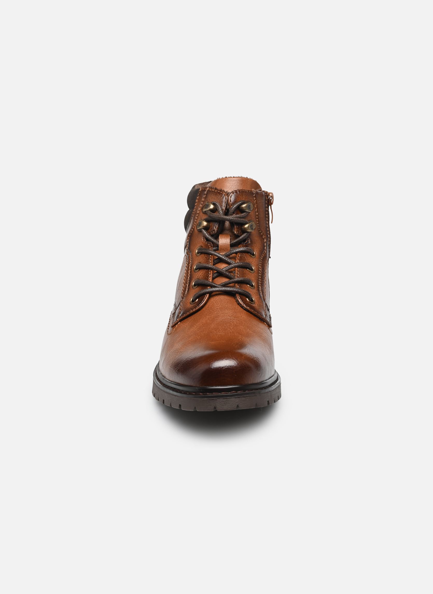 Geschnürte Stiefeletten Boots THOXOUS herren braun MADE BY Geschnürte Stiefeletten Boots THOXOUS herren braun COGNAC