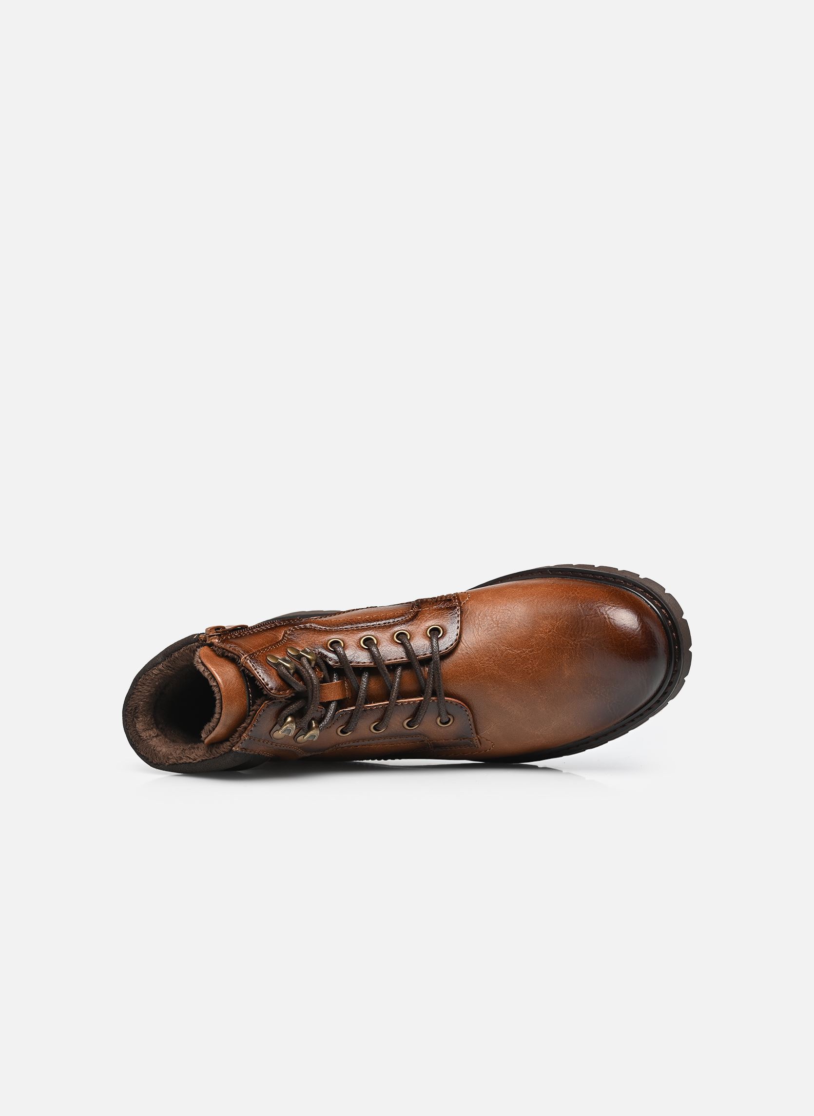Geschnürte Stiefeletten Boots THOXOUS herren braun MADE BY Geschnürte Stiefeletten Boots THOXOUS herren braun COGNAC