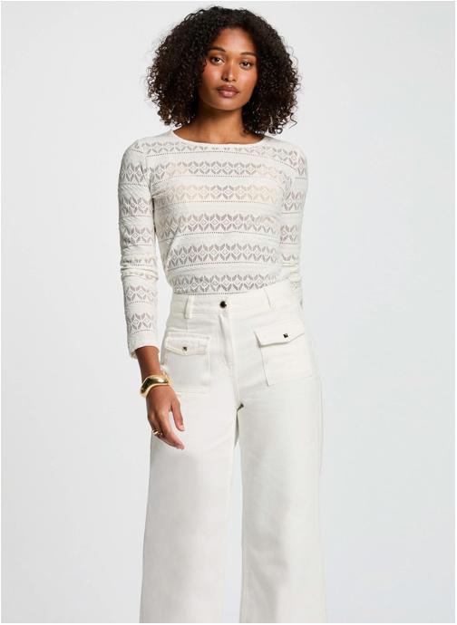 Morgan Tops 251-TWILO femme blanc