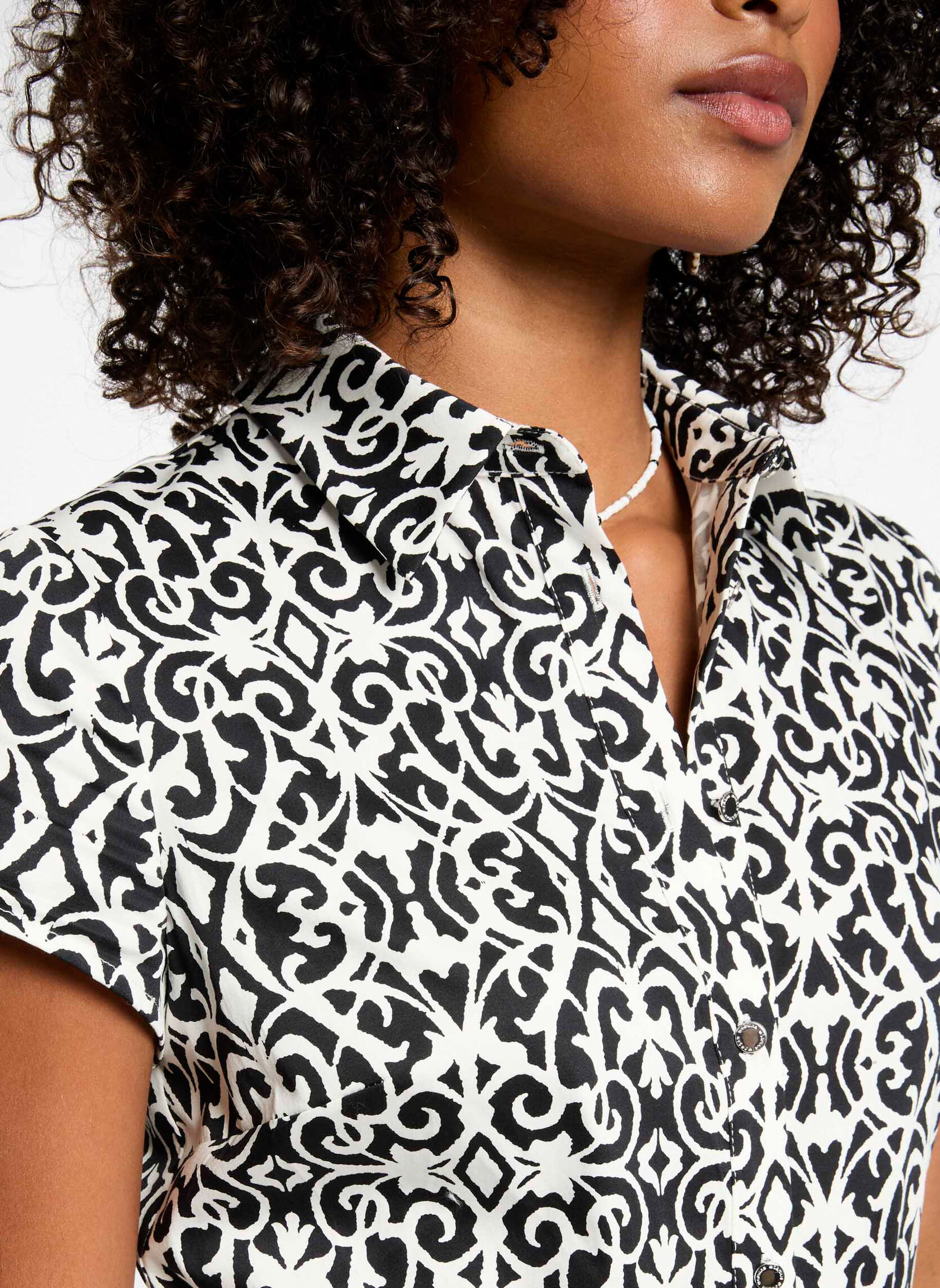 Robes 242-RPOP femme noir Morgan Robes 242-RPOP femme noir Noir & blanc