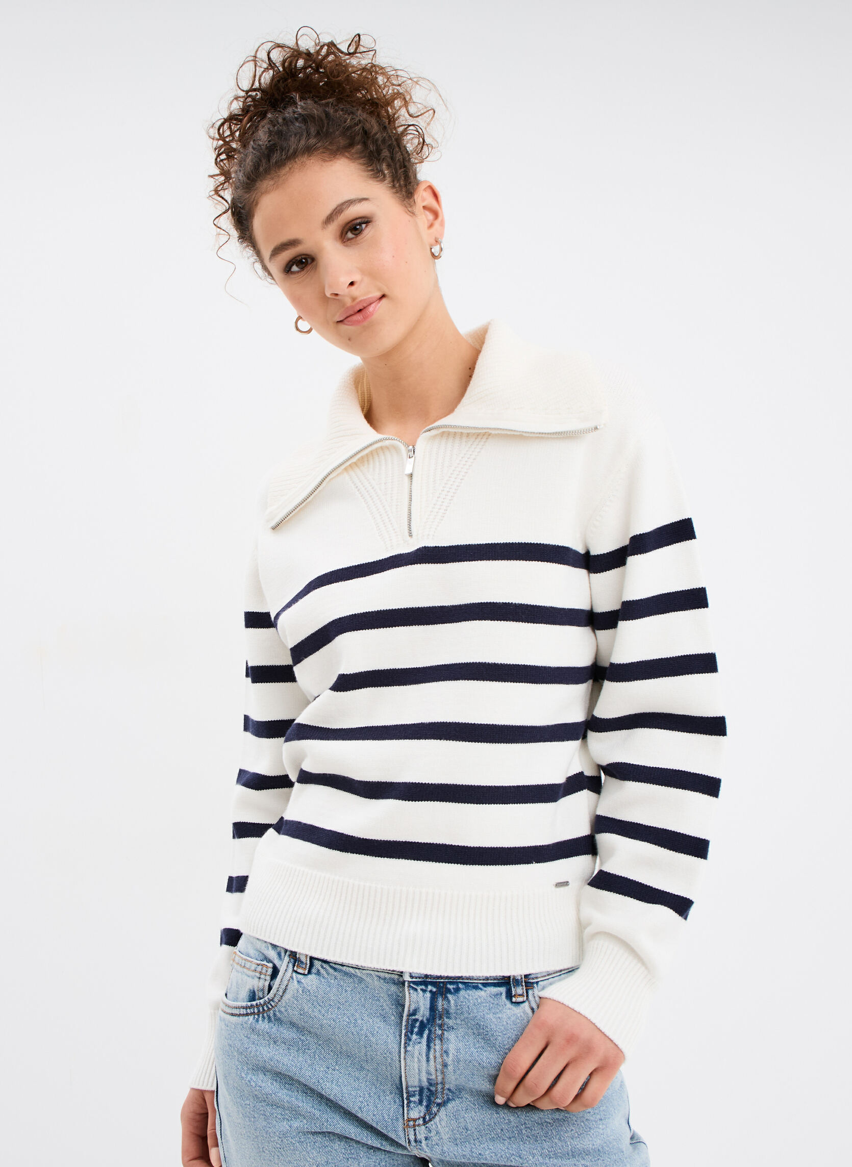 Pulls Pull - CRE4_MASSA fille blanc CREEKS Pulls Pull - CRE4_MASSA fille blanc Blanc
