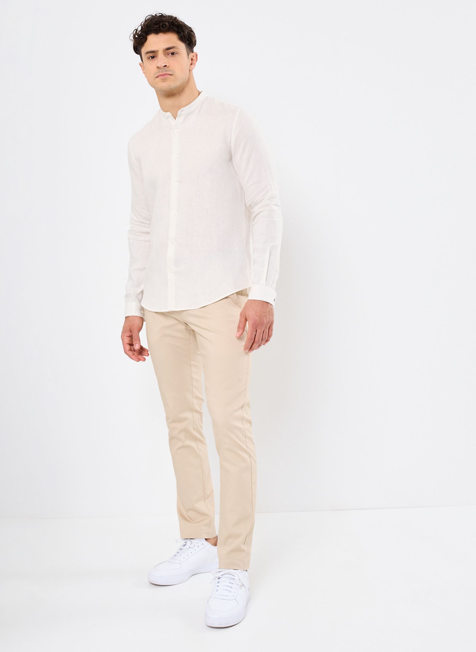 Chino broeken Slim Sunfaded Chino 1505280L32 heren beige GANT Chino broeken Slim Sunfaded Chino 1505280L32 heren beige GRIS CLAIR
