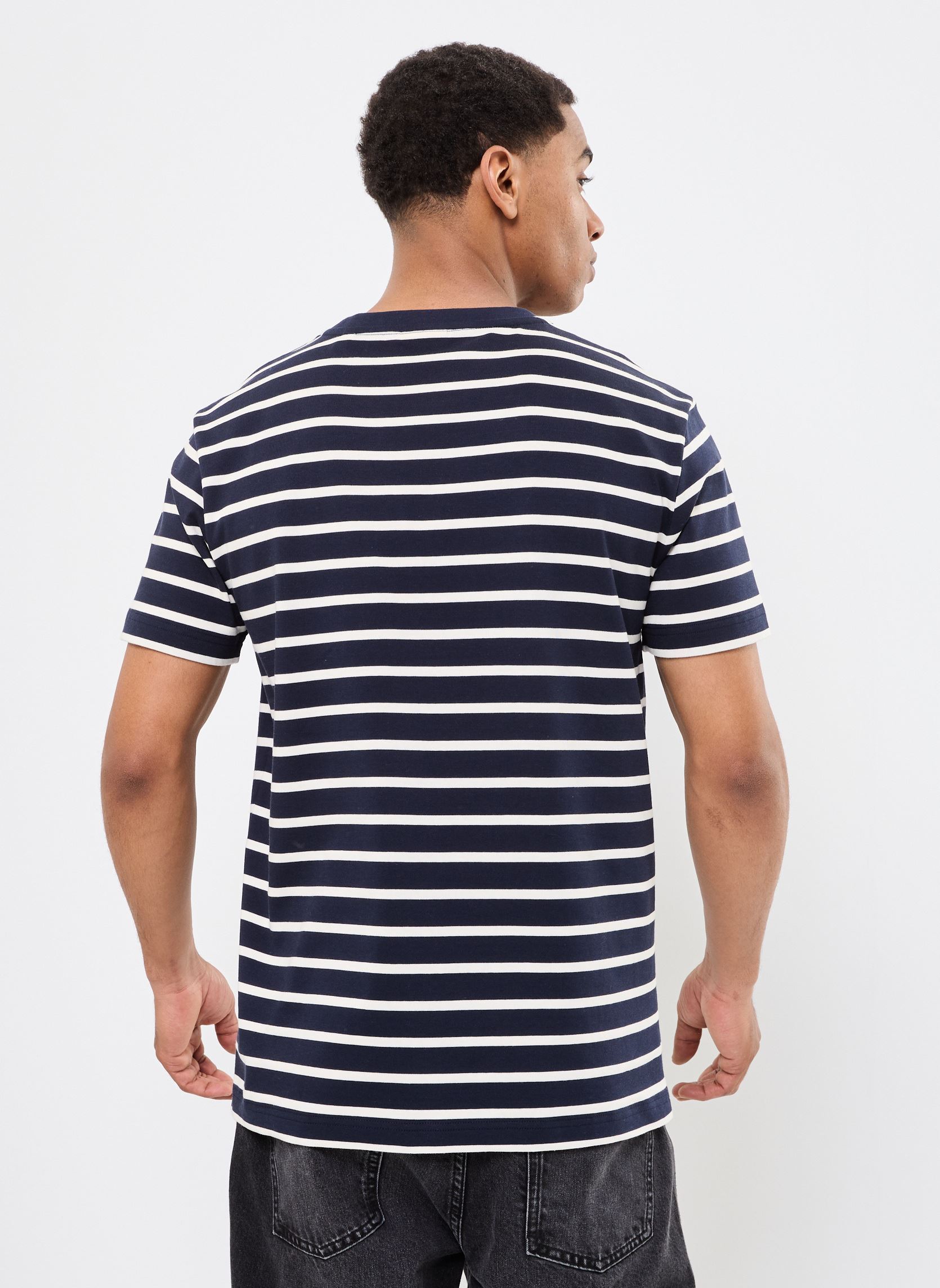 Tee-shirts manches courtes GRAPHIC STRIPED SS T-SHIRT homme bleu GANT Tee-shirts manches courtes GRAPHIC STRIPED SS T-SHIRT homme bleu BLEU NUIT