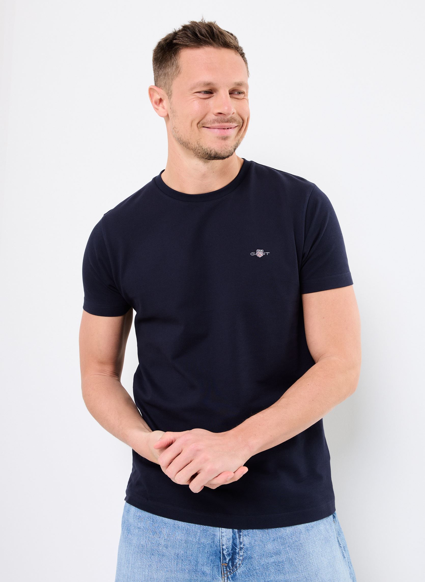 Vêtements GANT SLIM PIQUE SS T SHIRT pour Accessoires - vue 2