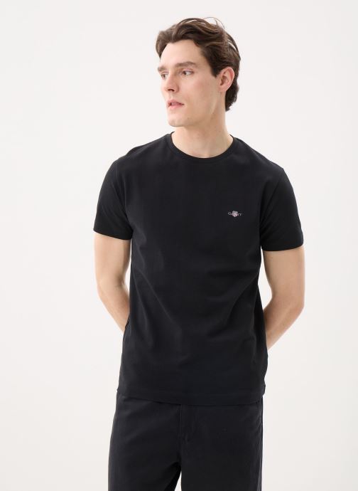 GANT T-shirts met korte mouwen SLIM PIQUE SS T-SHIRT heren zwart