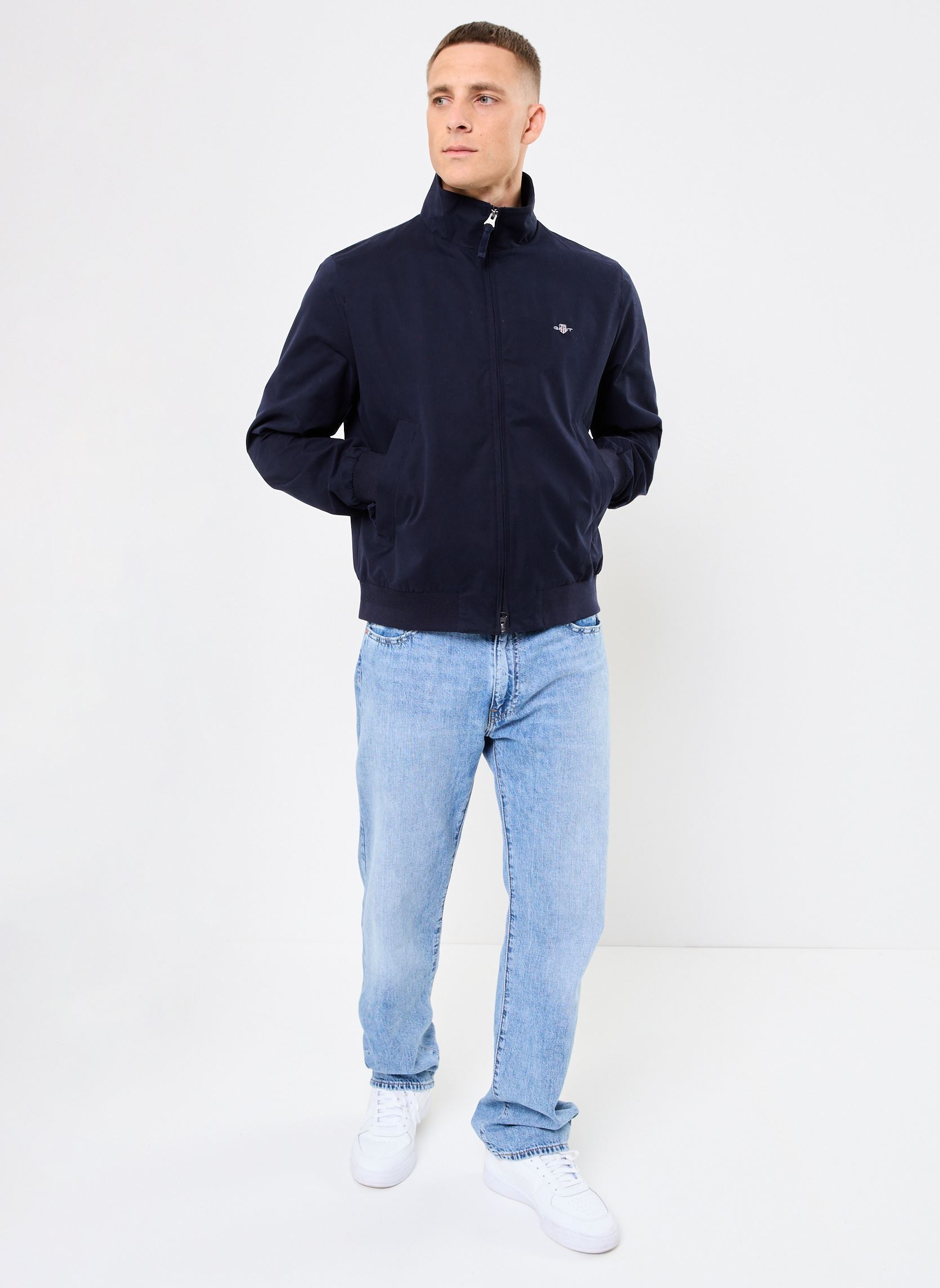 Blousons LIGHTWEIGHT HAMPSHIRE JACKET homme bleu GANT Blousons LIGHTWEIGHT HAMPSHIRE JACKET homme bleu BLEU NUIT