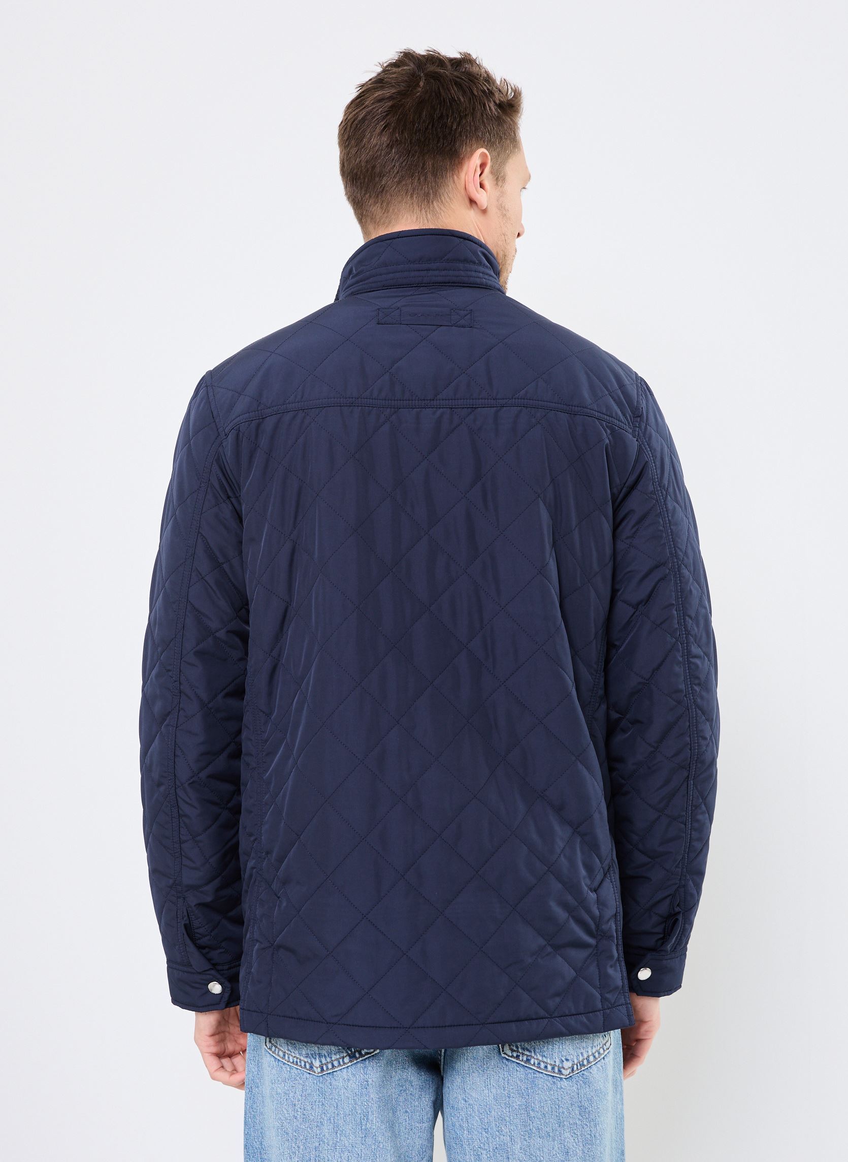 Klassieke jassen QUILTED WINDCHEATER MID JACKET heren blauw GANT Klassieke jassen QUILTED WINDCHEATER MID JACKET heren blauw BLEU NUIT