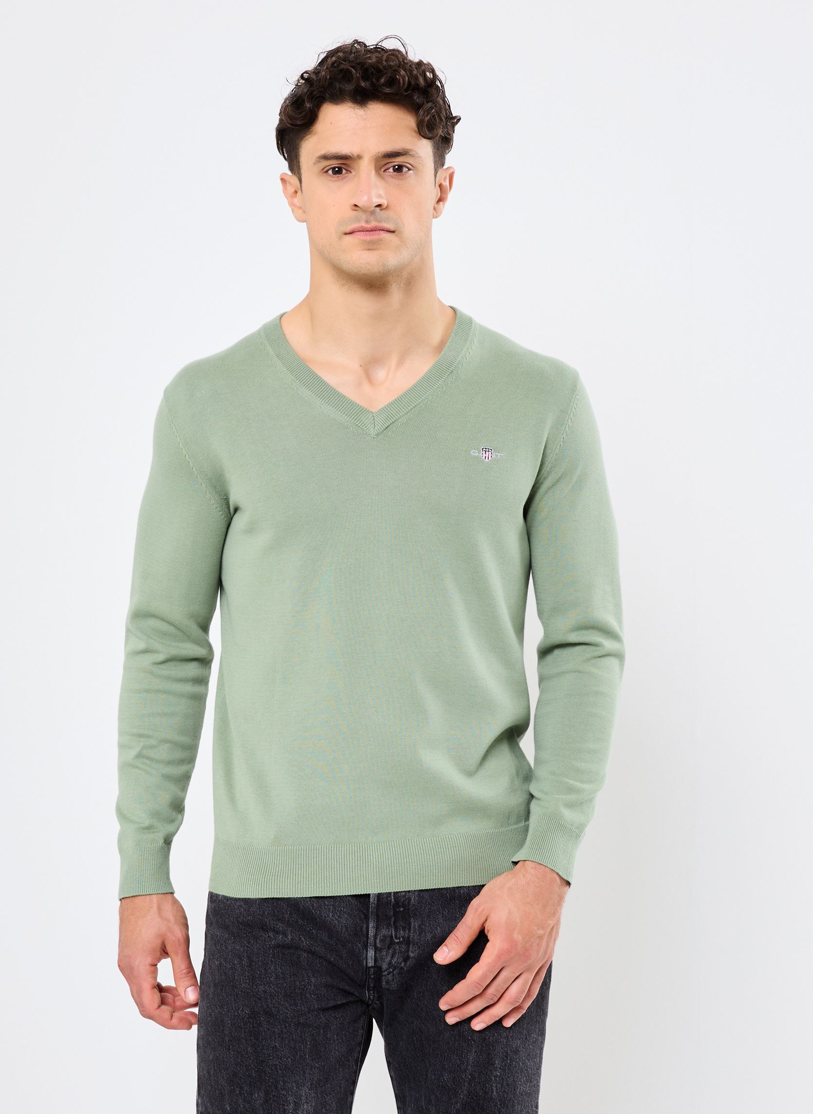 Vêtements GANT CLASSIC COTTON V NECK pour Accessoires - vue 3