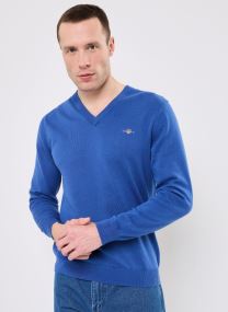 Pulls CLASSIC COTTON V-NECK homme vert