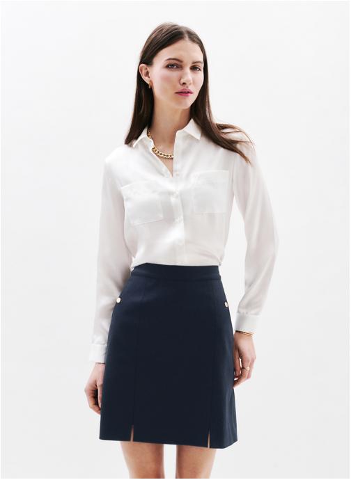Caroll Jupes mi-longues Jupes - 251J-JAUROC femme bleu