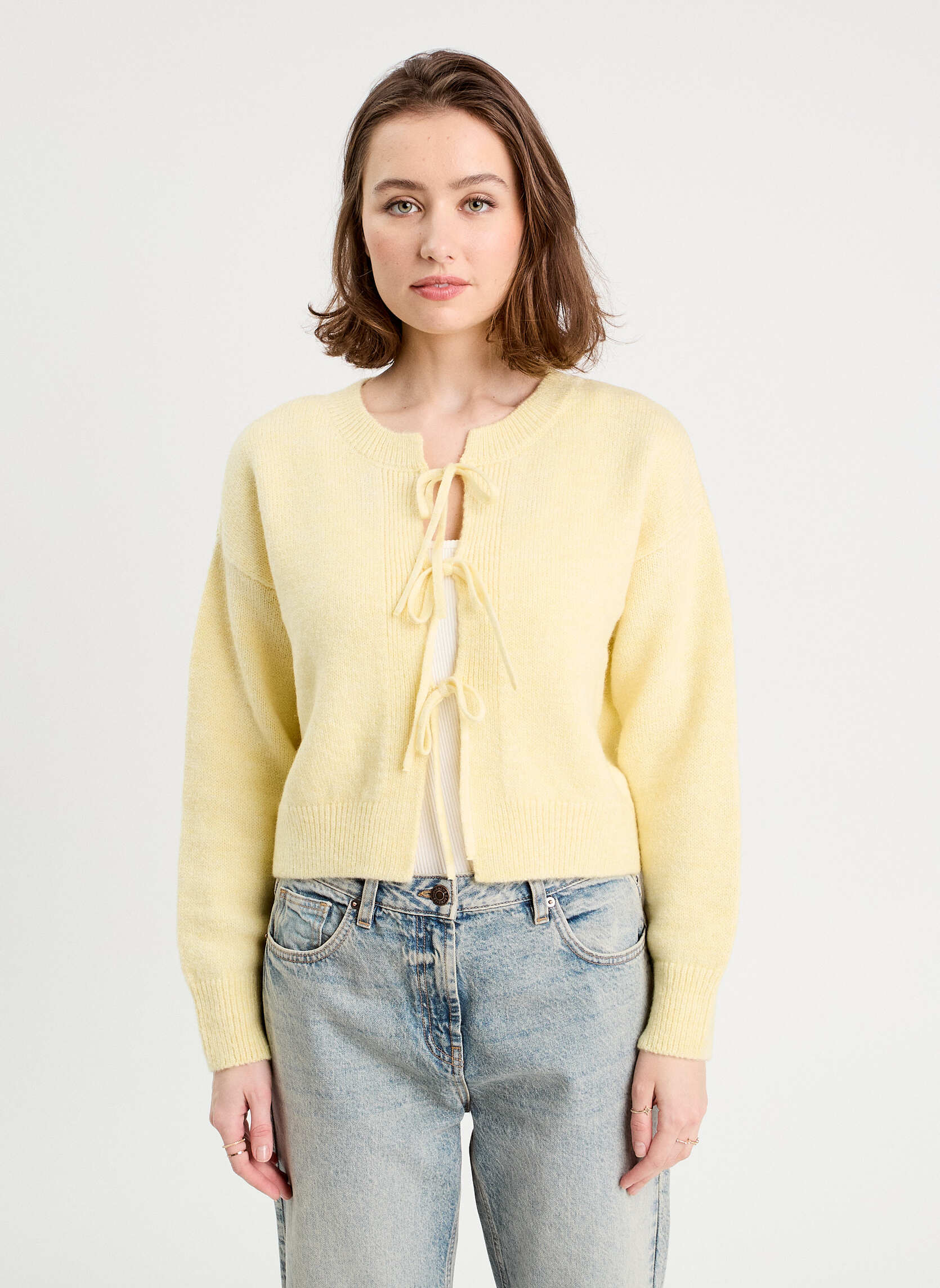 Gilets CARDINOUETTE femme jaune Cache Cache Gilets CARDINOUETTE femme jaune Jaune