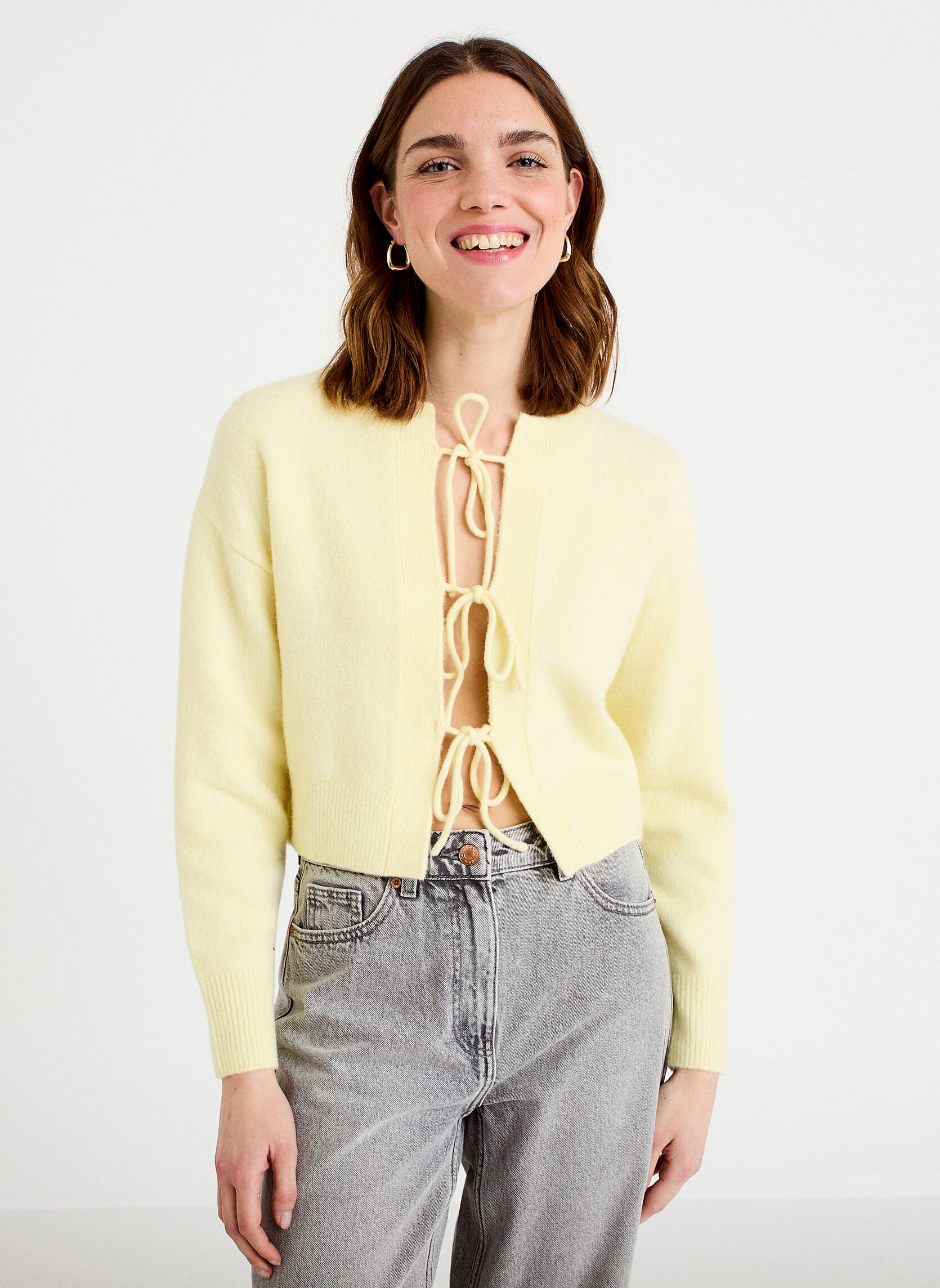 Gilets CARDINOUETTE femme jaune Cache Cache Gilets CARDINOUETTE femme jaune Jaune
