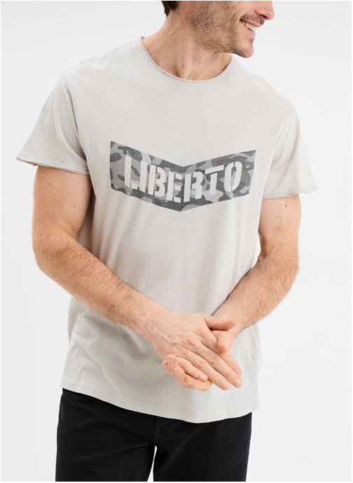 LIBERTO Tee-shirts T-shirt - LIB1ICON_RAW homme gris