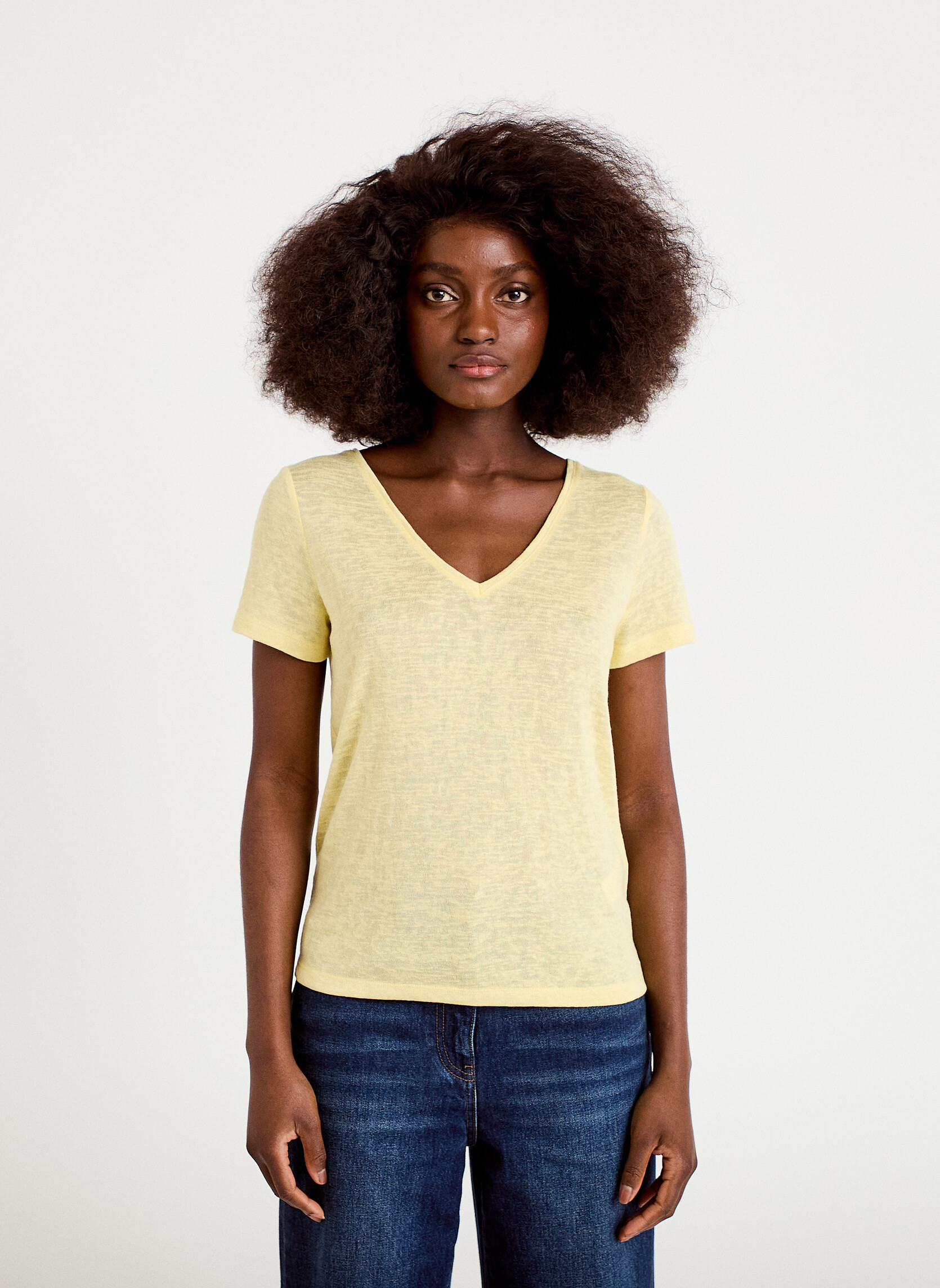 Tee-shirts KLINBOW femme jaune Cache Cache Tee-shirts KLINBOW femme jaune Jaune