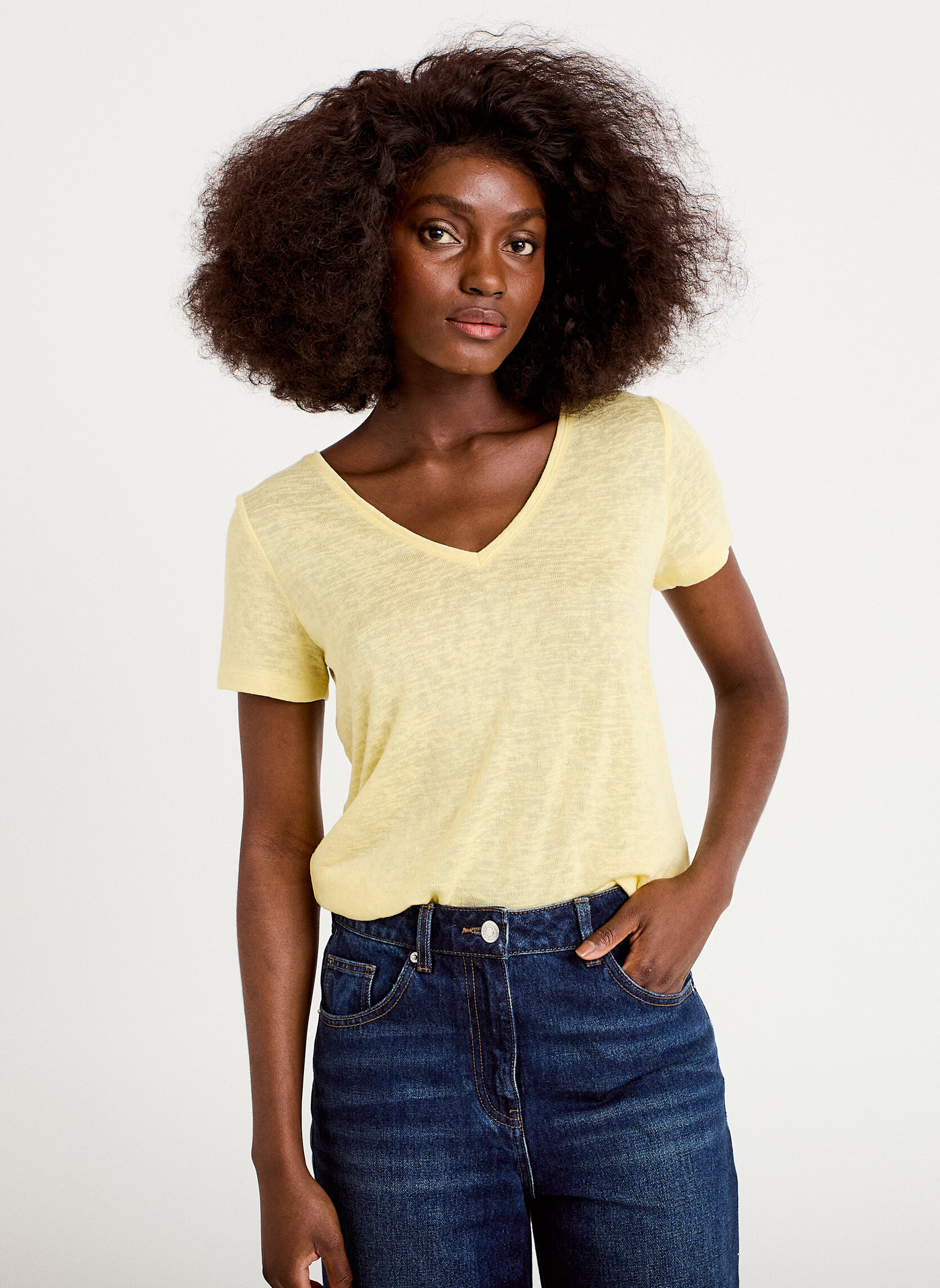 Tee-shirts KLINBOW femme jaune Cache Cache Tee-shirts KLINBOW femme jaune Jaune