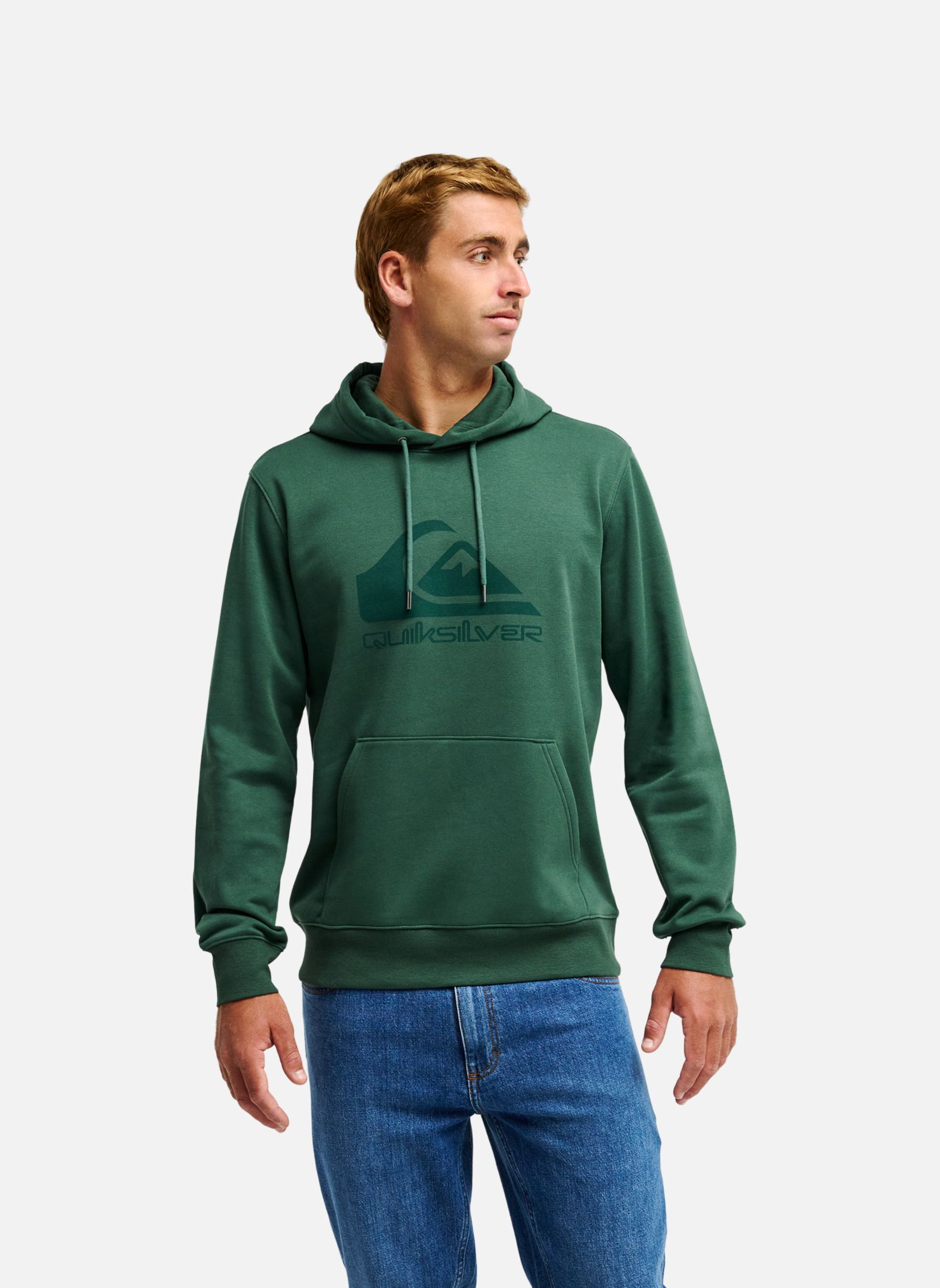 Sweats à capuche Comp Logo homme vert Quiksilver Sweats à capuche Comp Logo homme vert Vert