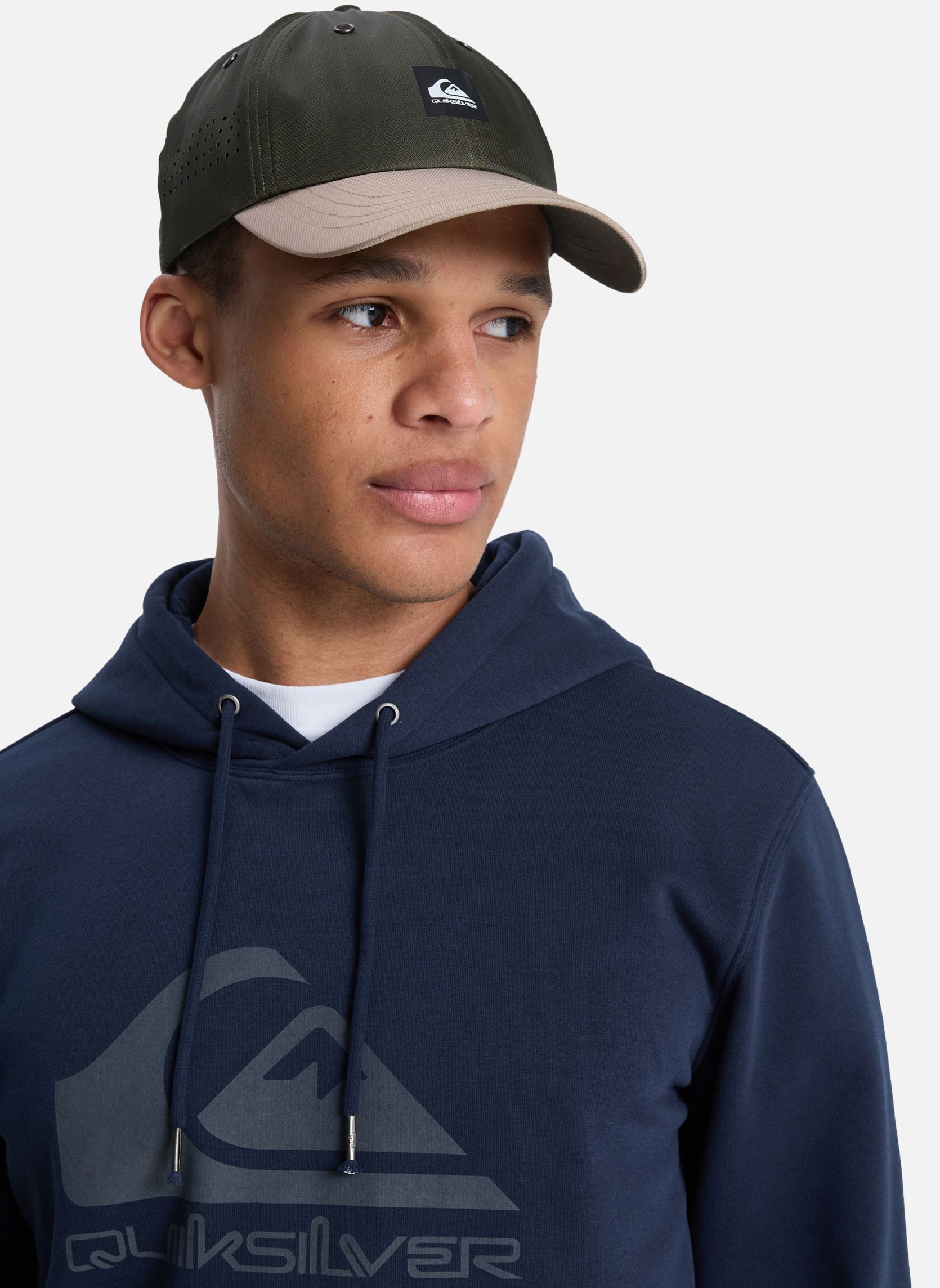 Sweats à capuche Comp Logo homme bleu Quiksilver Sweats à capuche Comp Logo homme bleu Bleu foncé