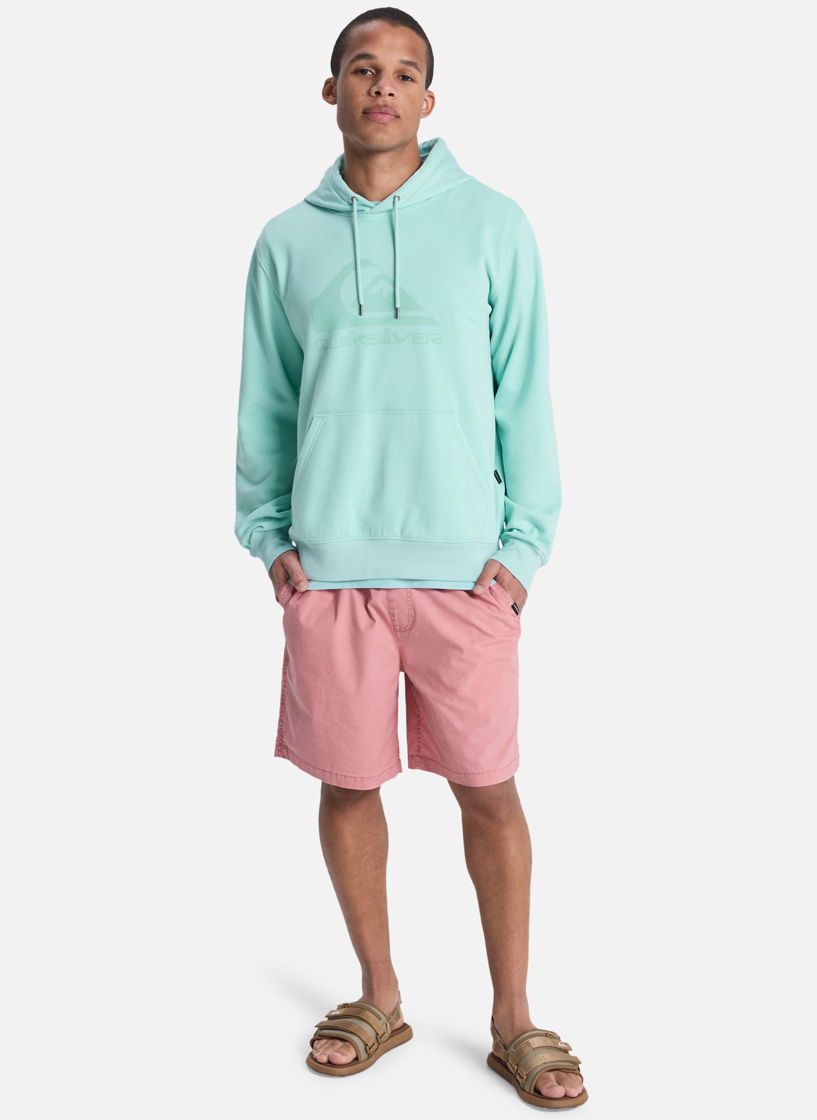 Sweats à capuche Comp Logo homme bleu Quiksilver Sweats à capuche Comp Logo homme bleu Bleu