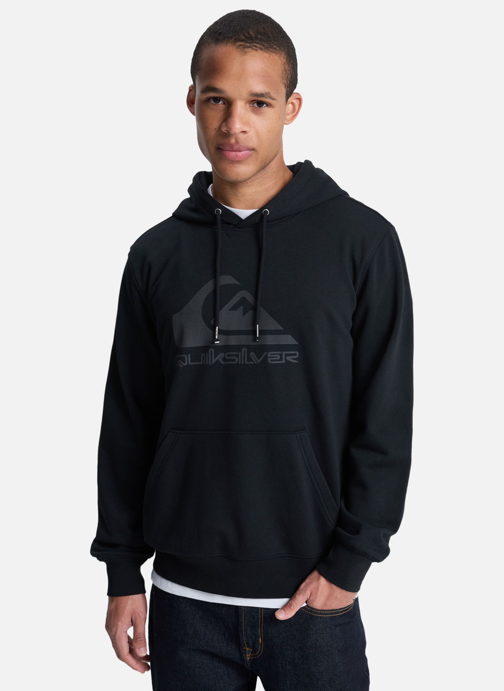 Sweats à capuche Comp Logo homme noir Quiksilver Sweats à capuche Comp Logo homme noir Noir