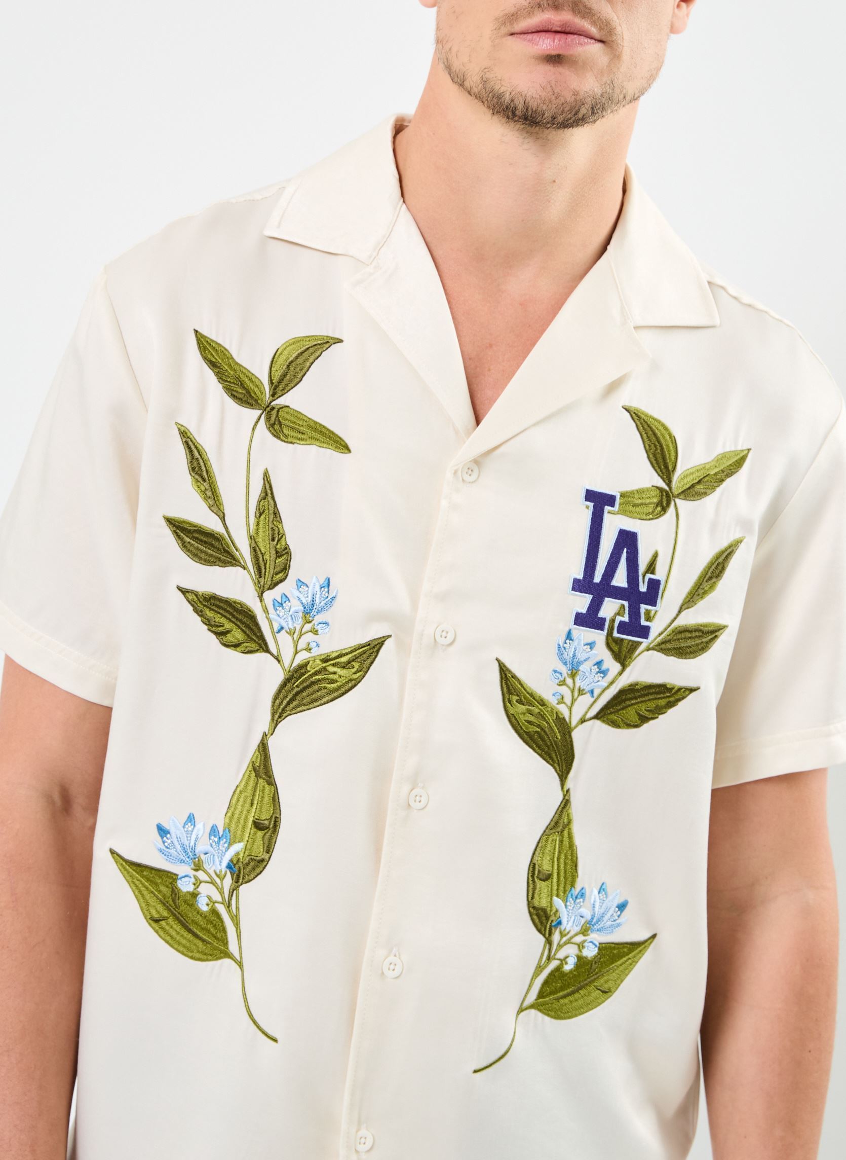 Camisas Floral Revere Shirt hombre blanco New Era Camisas Floral Revere Shirt hombre blanco LOS ANGELES DODGERS OFW