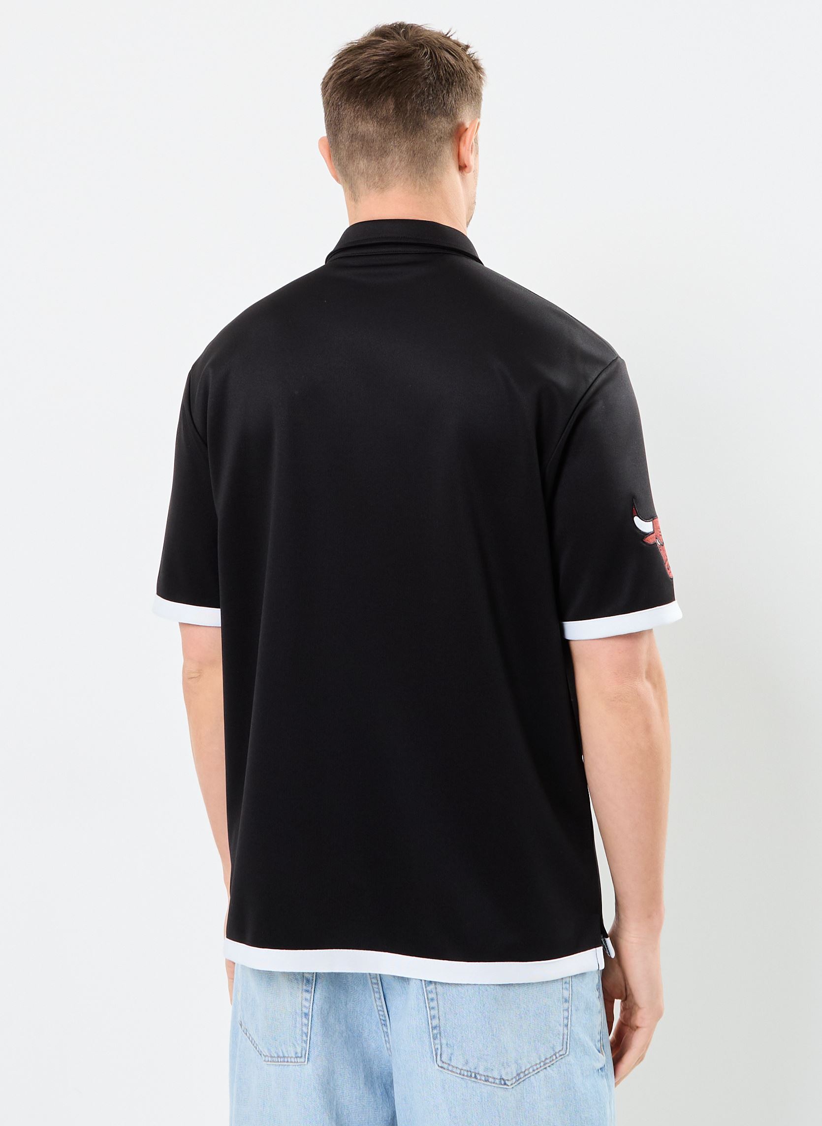 Camisas Nba Snap Button Shirt hombre negro New Era Camisas Nba Snap Button Shirt hombre negro CHICAGO BULLS BLK