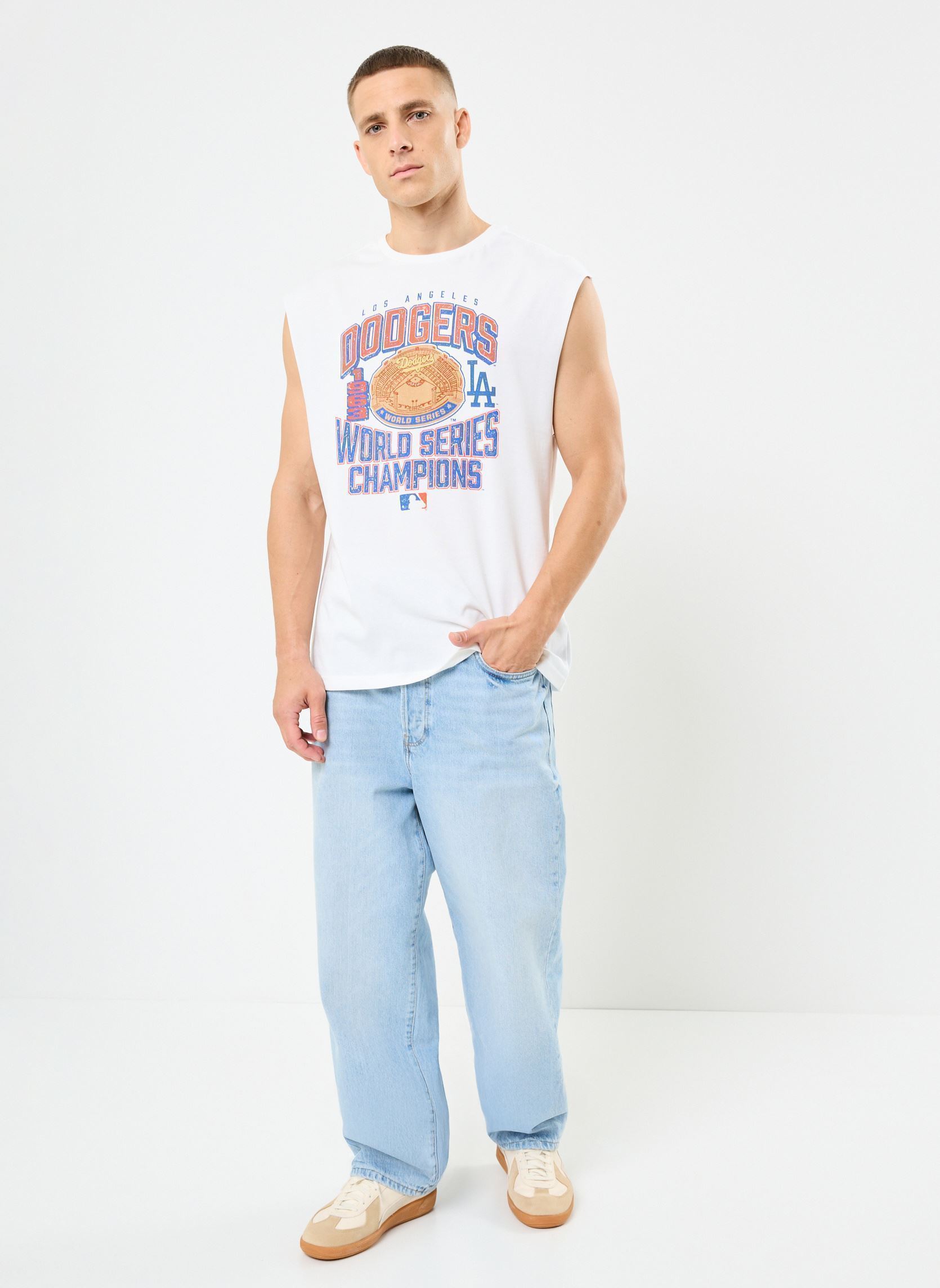 Hemdjes Mlb Sleeveless Graphic Tee heren wit New Era Hemdjes Mlb Sleeveless Graphic Tee heren wit LOS ANGELES DODGERS WHI
