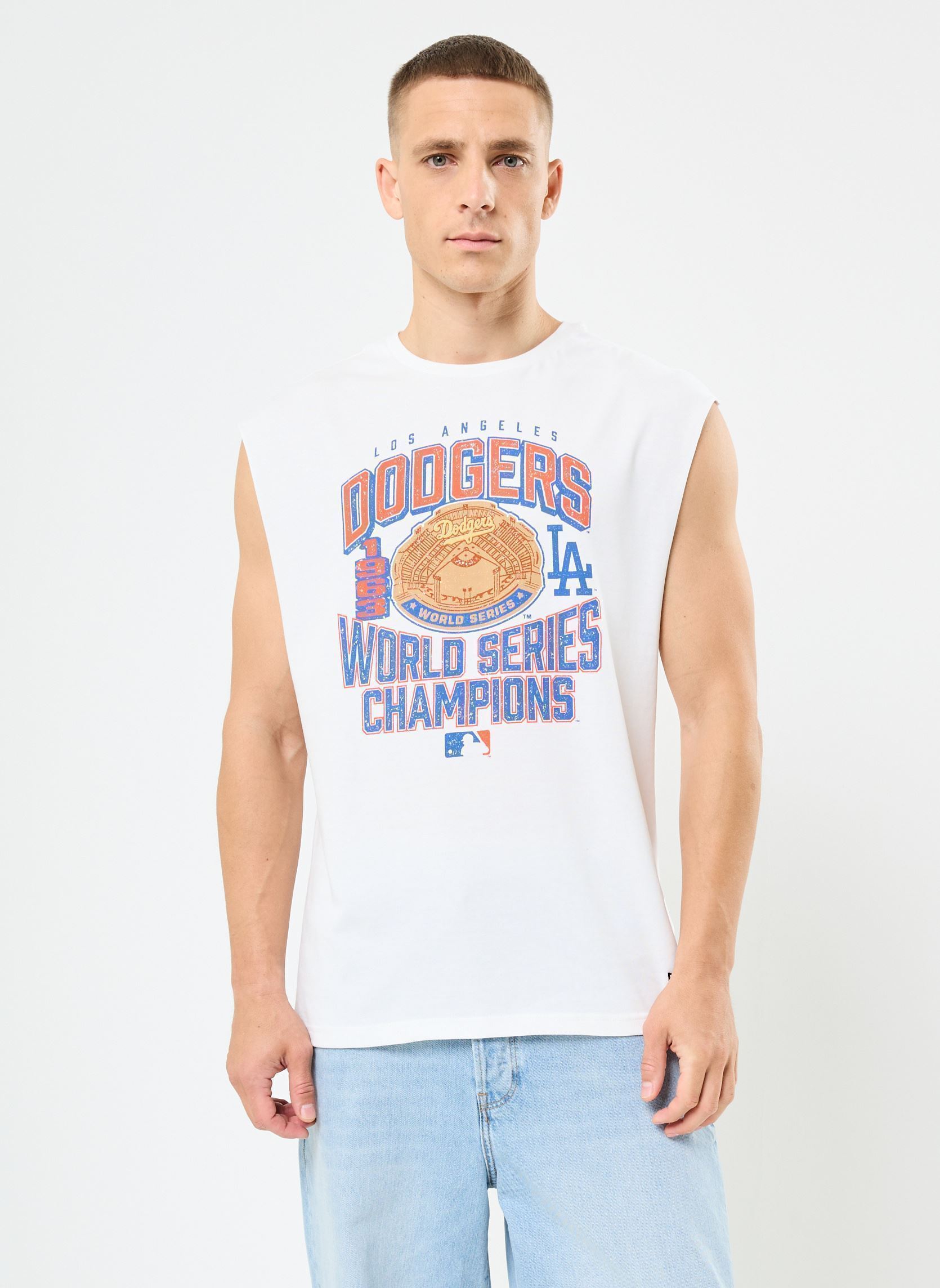 Hemdjes Mlb Sleeveless Graphic Tee heren wit New Era Hemdjes Mlb Sleeveless Graphic Tee heren wit LOS ANGELES DODGERS WHI