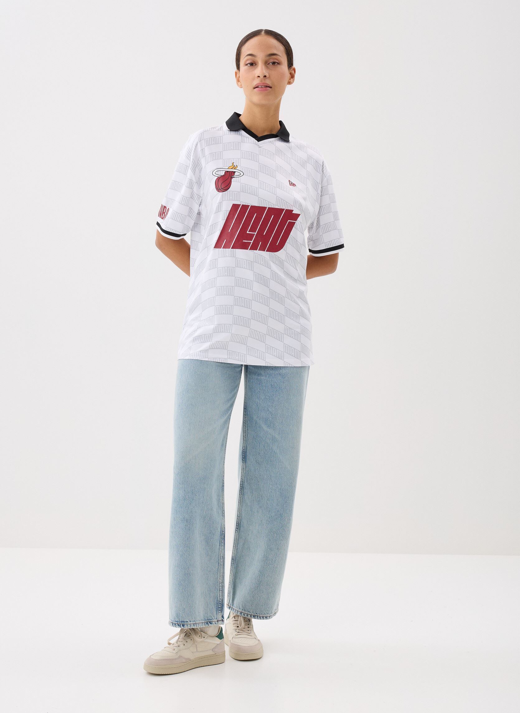 Tee-shirts manches courtes Nba Soccer Os Tee Women femme blanc New Era Tee-shirts manches courtes Nba Soccer Os Tee Women femme blanc MIAMI HEAT WHI