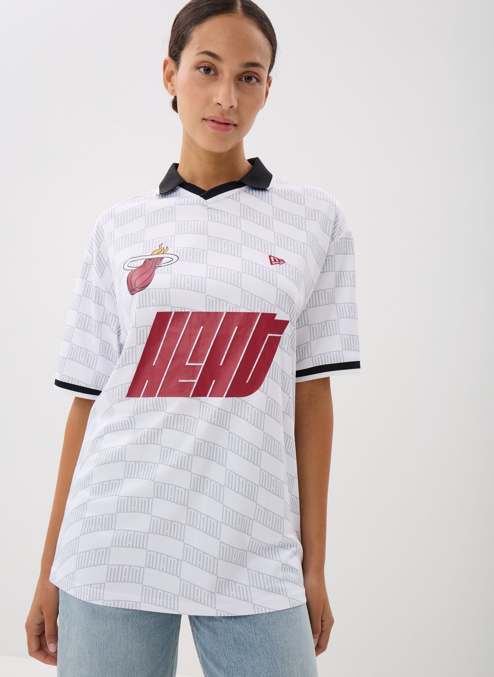 Tee-shirts manches courtes Nba Soccer Os Tee Women femme blanc New Era Tee-shirts manches courtes Nba Soccer Os Tee Women femme blanc MIAMI HEAT WHI