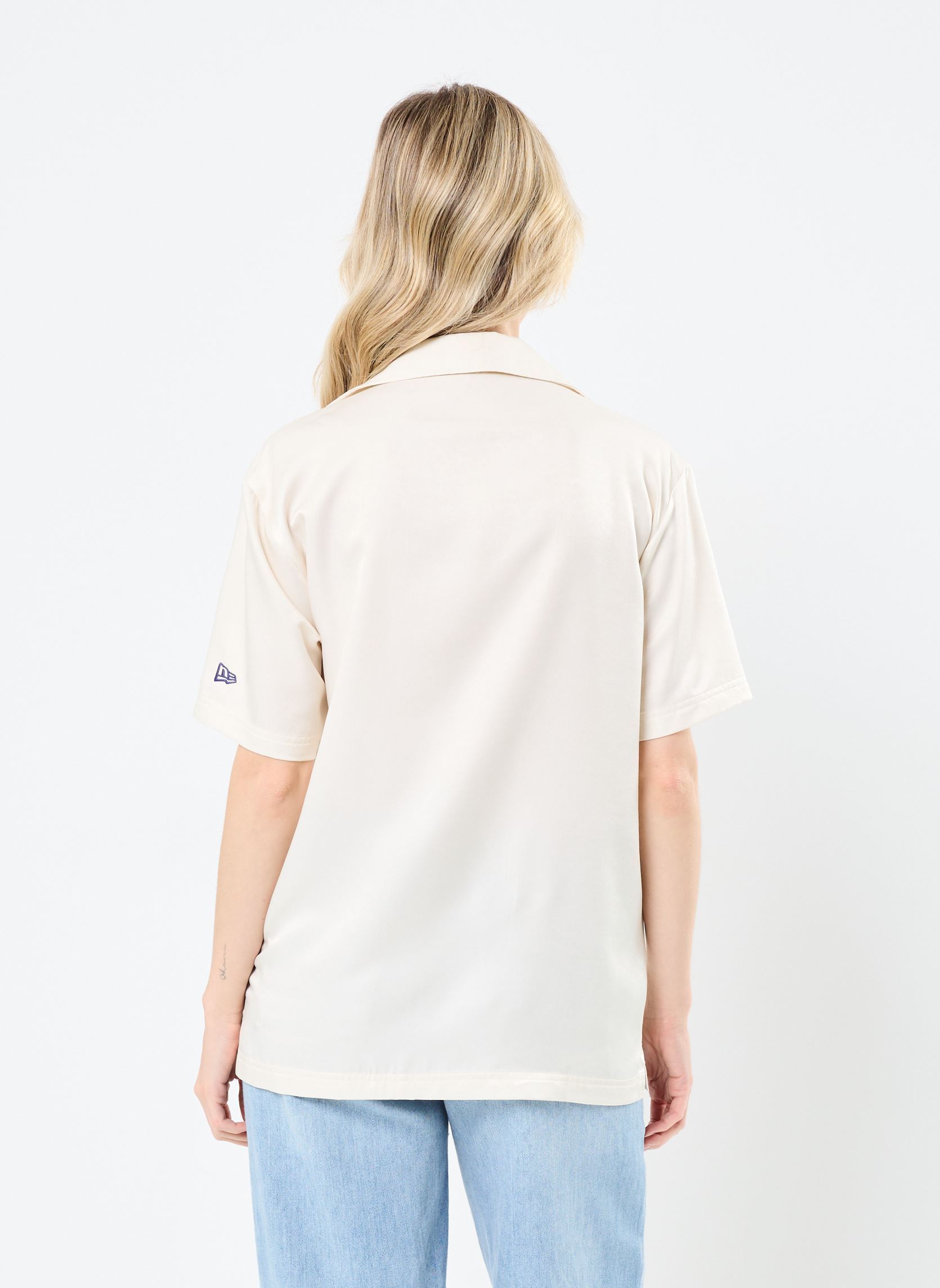 Chemises manches courtes Floral Revere Shirt Women femme blanc New Era Chemises manches courtes Floral Revere Shirt Women femme blanc LOS ANGELES DODGERS OFW