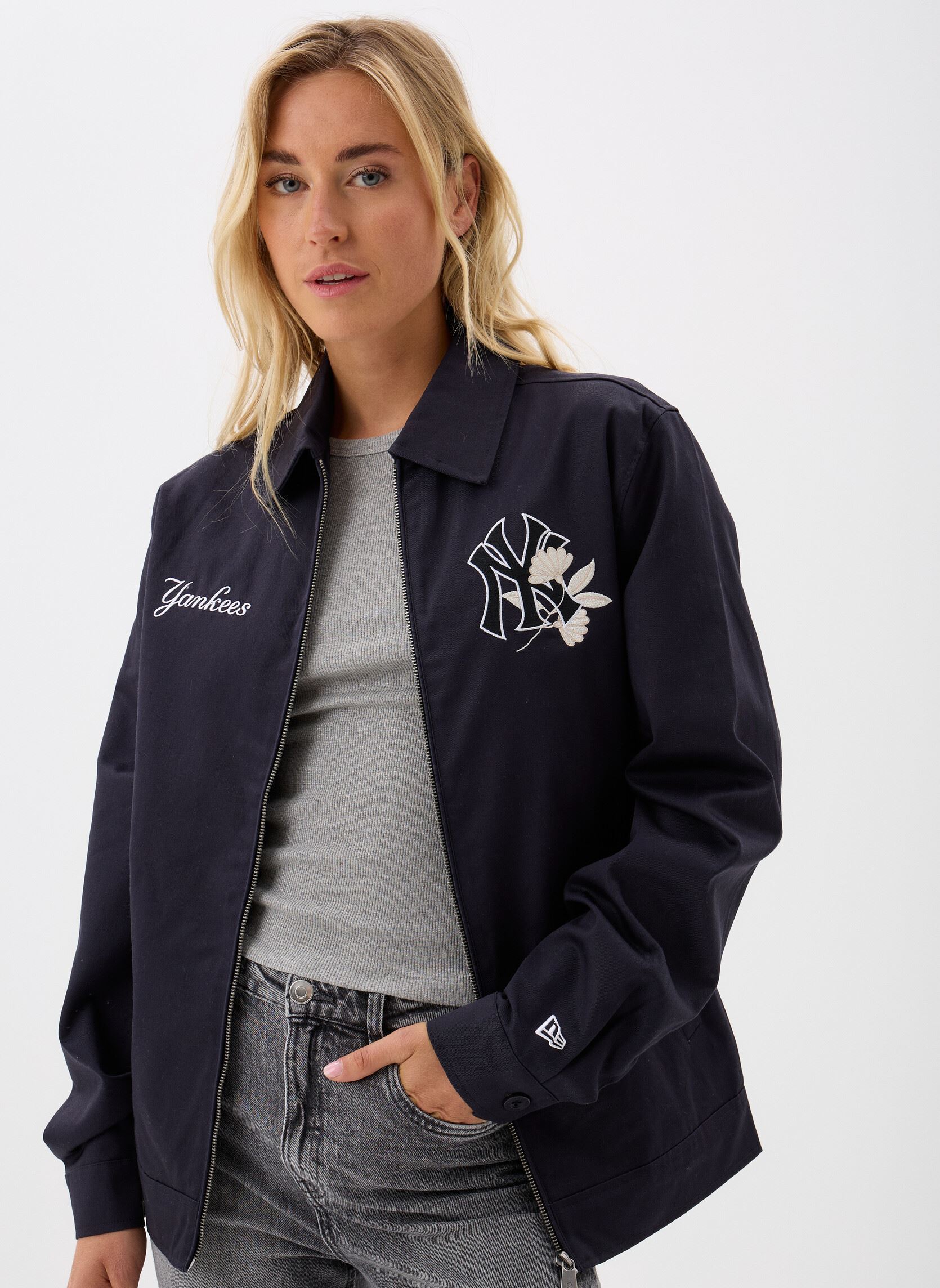 Vestes Mlb Collared Jckt Women femme bleu New Era Vestes Mlb Collared Jckt Women femme bleu NEW YORK YANKEES NVY
