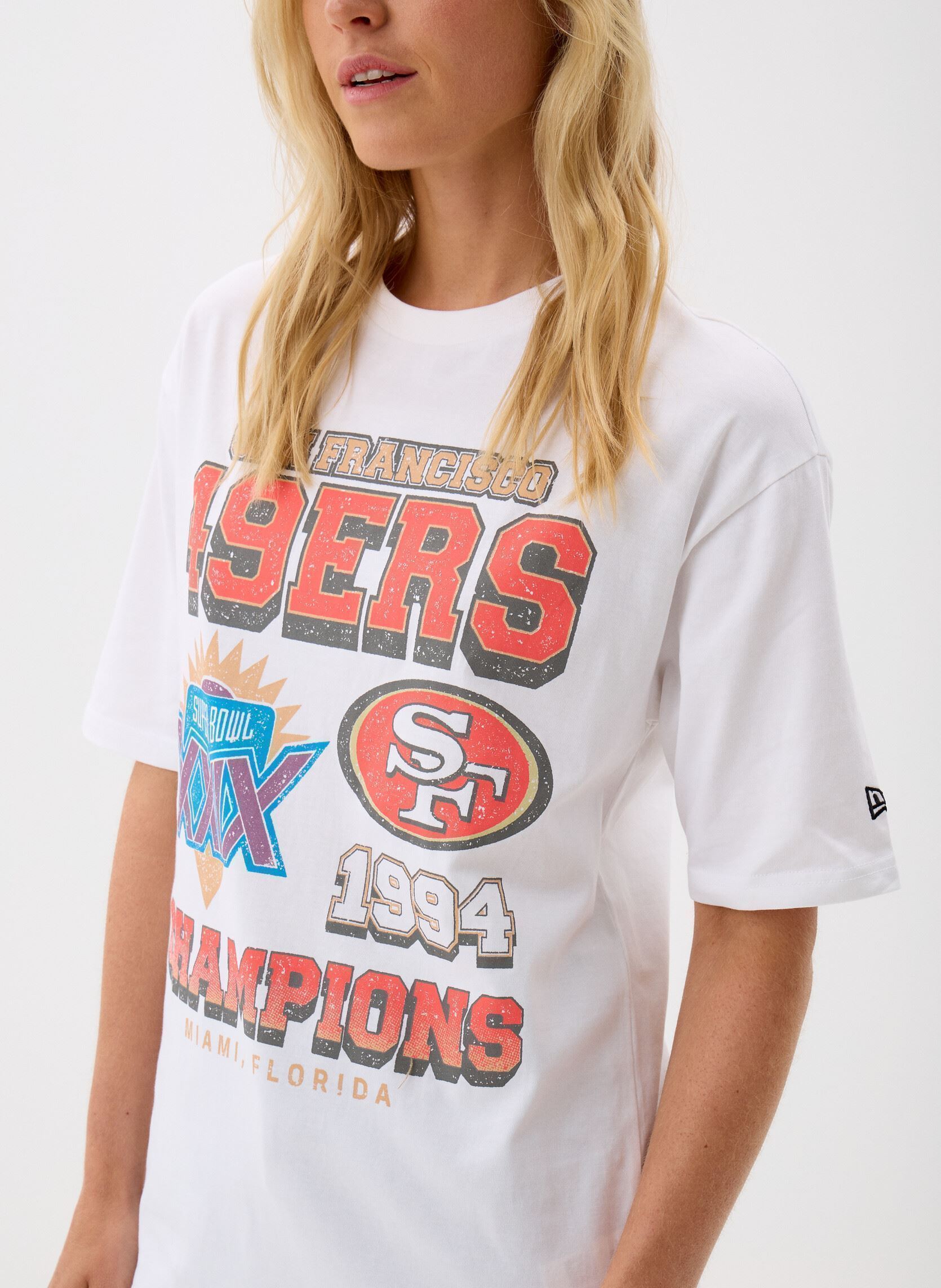 Kurzarm-T-Shirts Nfl Super Bowl Os Tee Women damen weiß New Era Kurzarm-T-Shirts Nfl Super Bowl Os Tee Women damen weiß SAN FRANCISCO 49ERS WHI