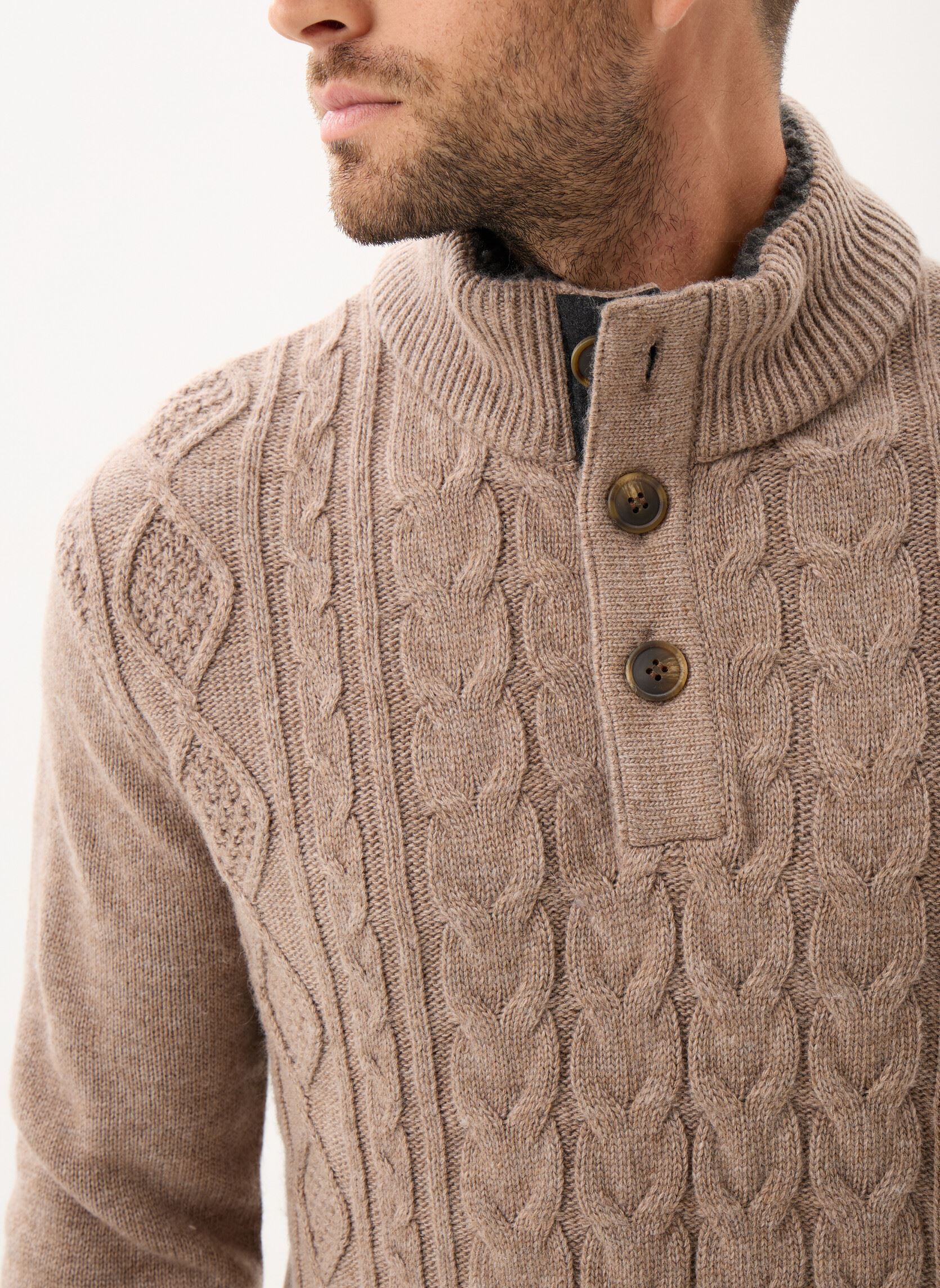 Pullover PTORSATON herren beige MADE BY Pullover PTORSATON herren beige Taupe