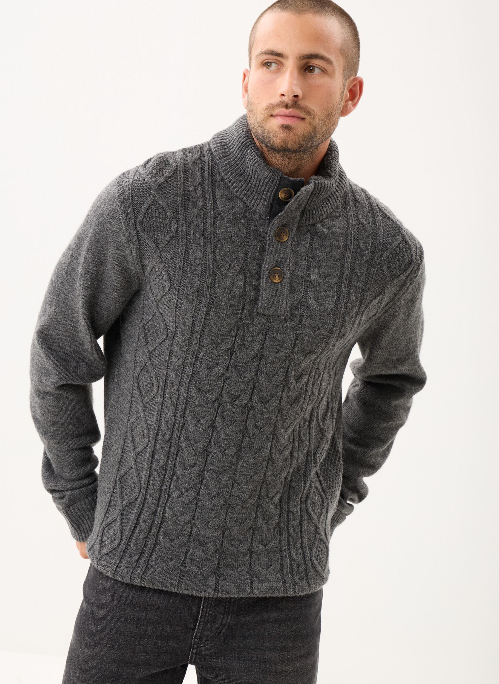 Pulls PTORSATON homme gris MADE BY Pulls PTORSATON homme gris Phantom