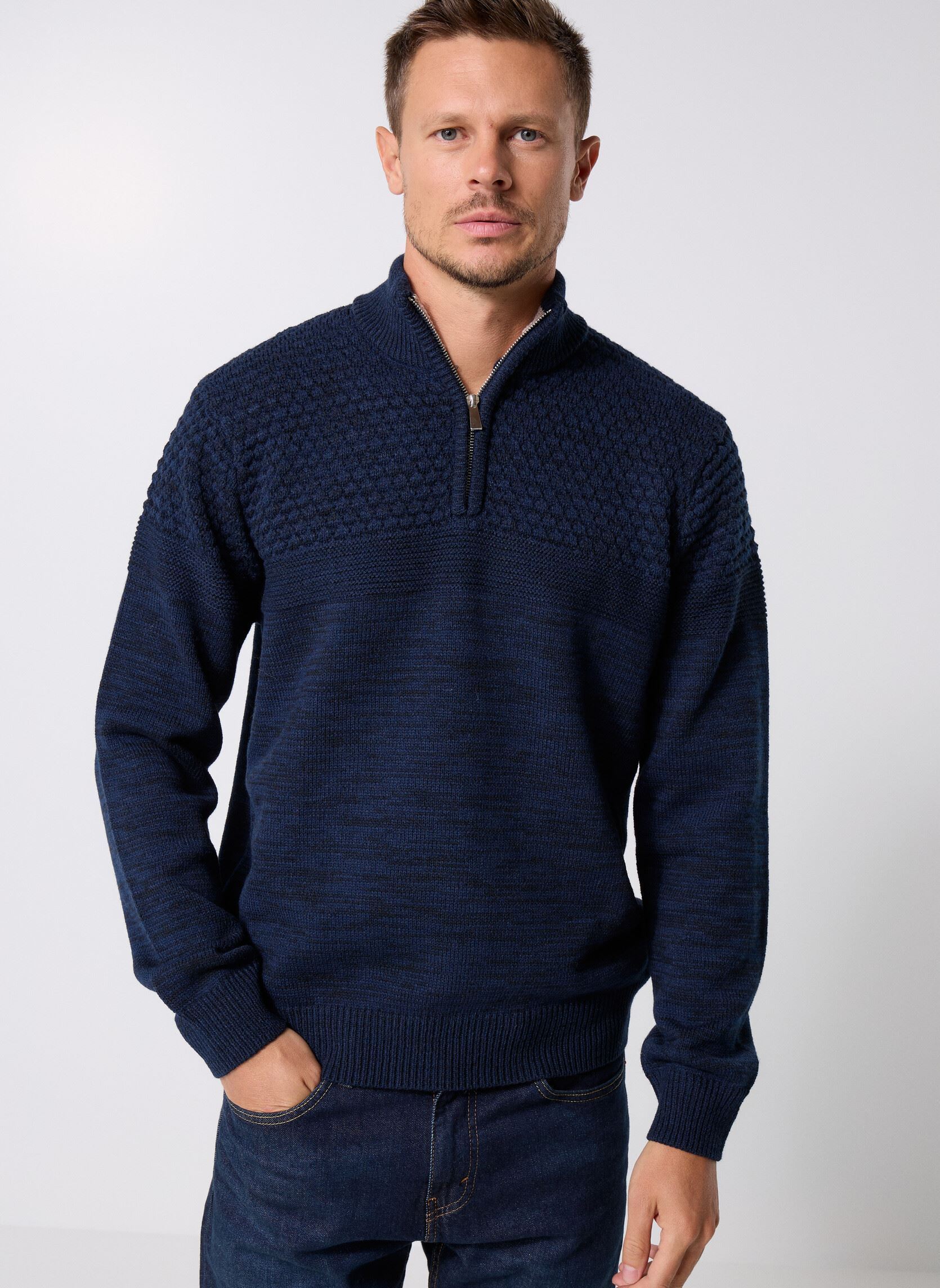Truien MARIO heren blauw MADE BY Truien MARIO heren blauw Sky captain