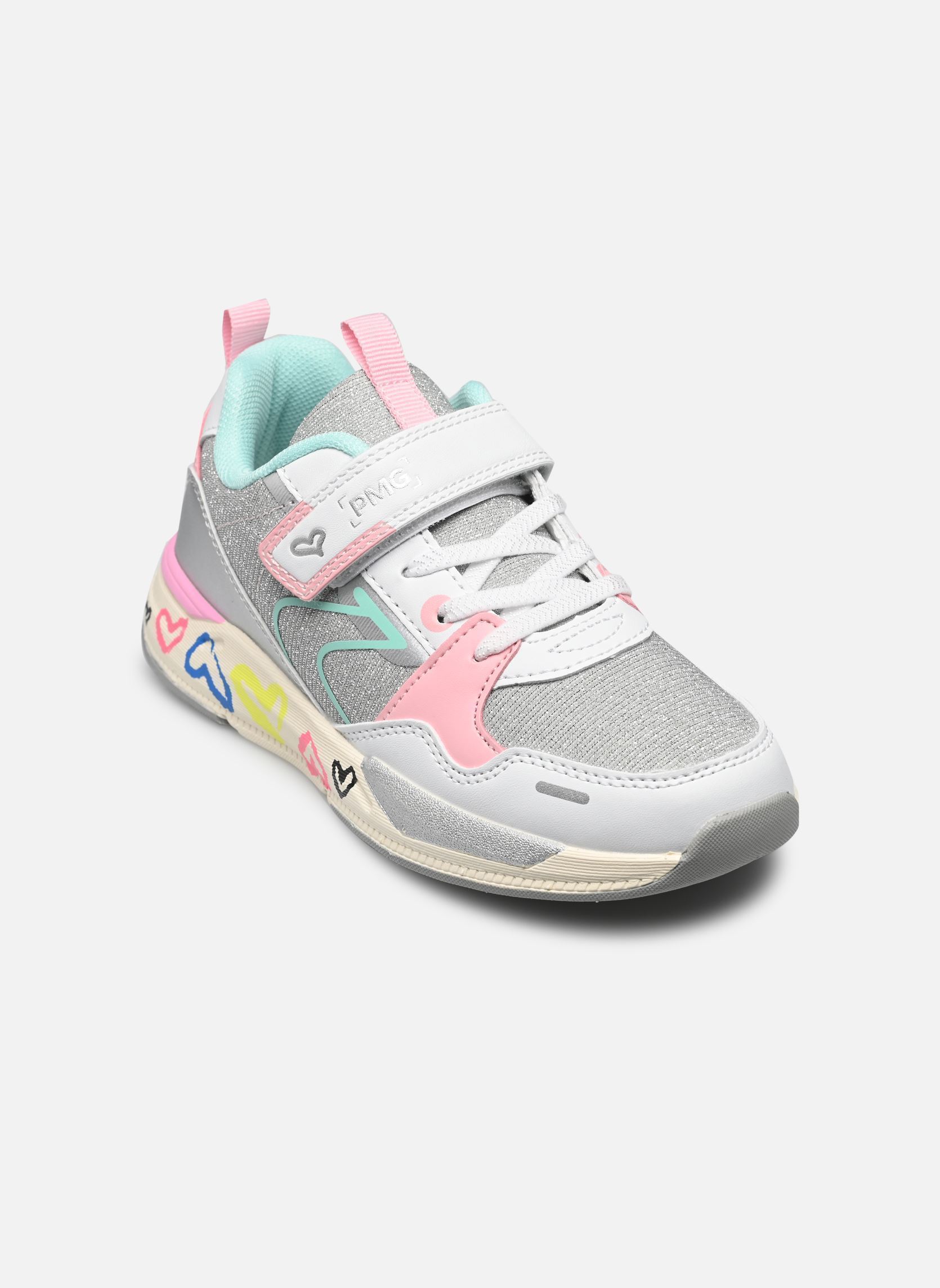 Baskets B&G SUPERMEGA fille multicolore Primigi Baskets B&G SUPERMEGA fille multicolore ARGENTO/BIANCO