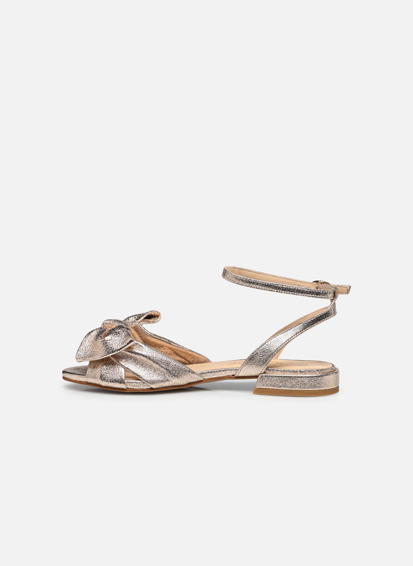 Platte sandalen GREAT dames goud en brons Bocage Platte sandalen GREAT dames goud en brons PLATINE