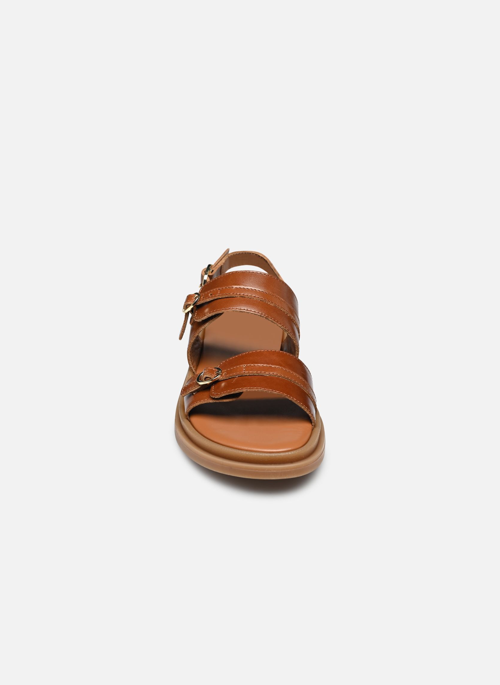 Sandali con zeppa e plateau GALINA donna marrone Bocage Sandali con zeppa e plateau GALINA donna marrone Camel