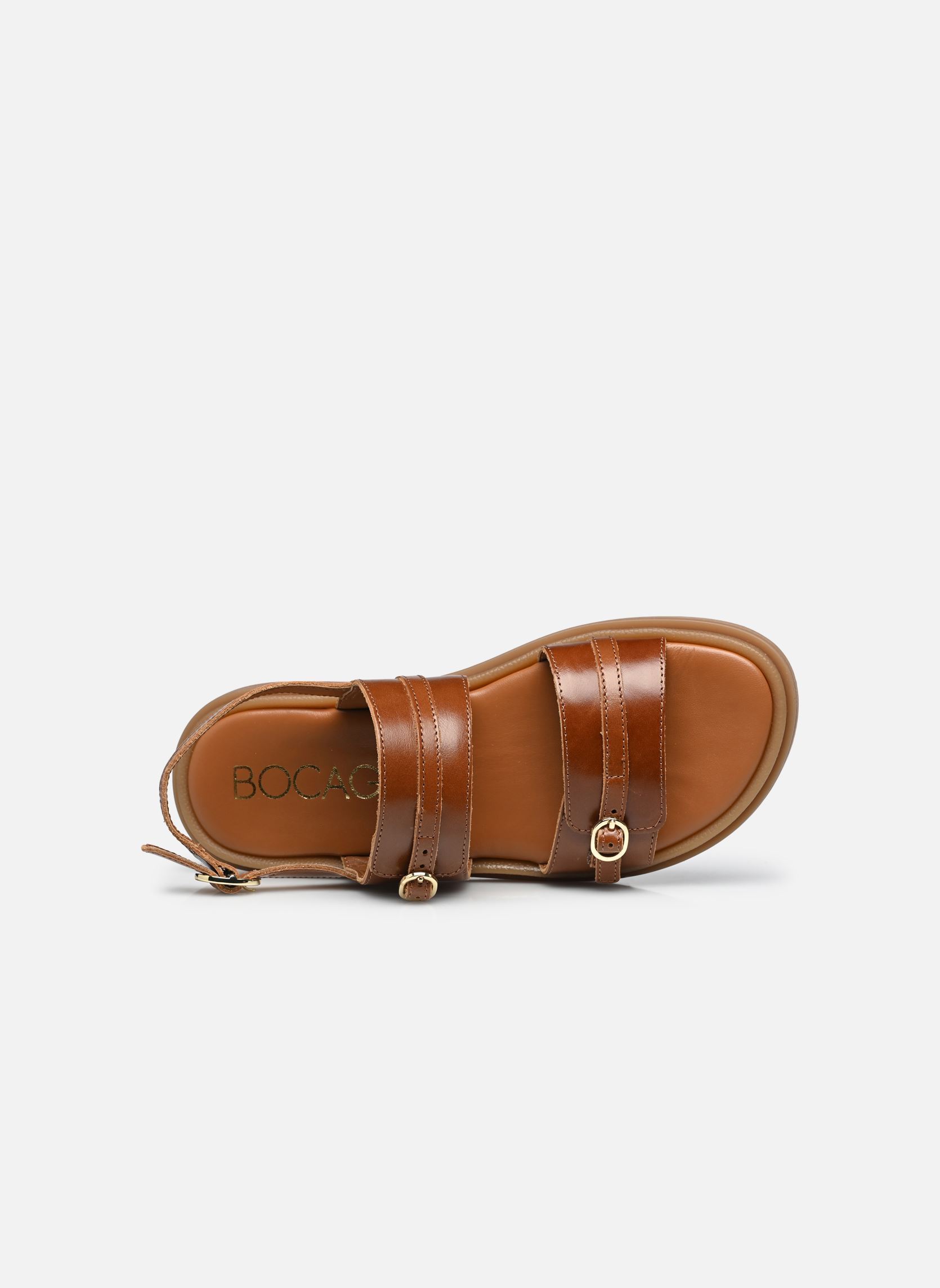 Sandali con zeppa e plateau GALINA donna marrone Bocage Sandali con zeppa e plateau GALINA donna marrone Camel