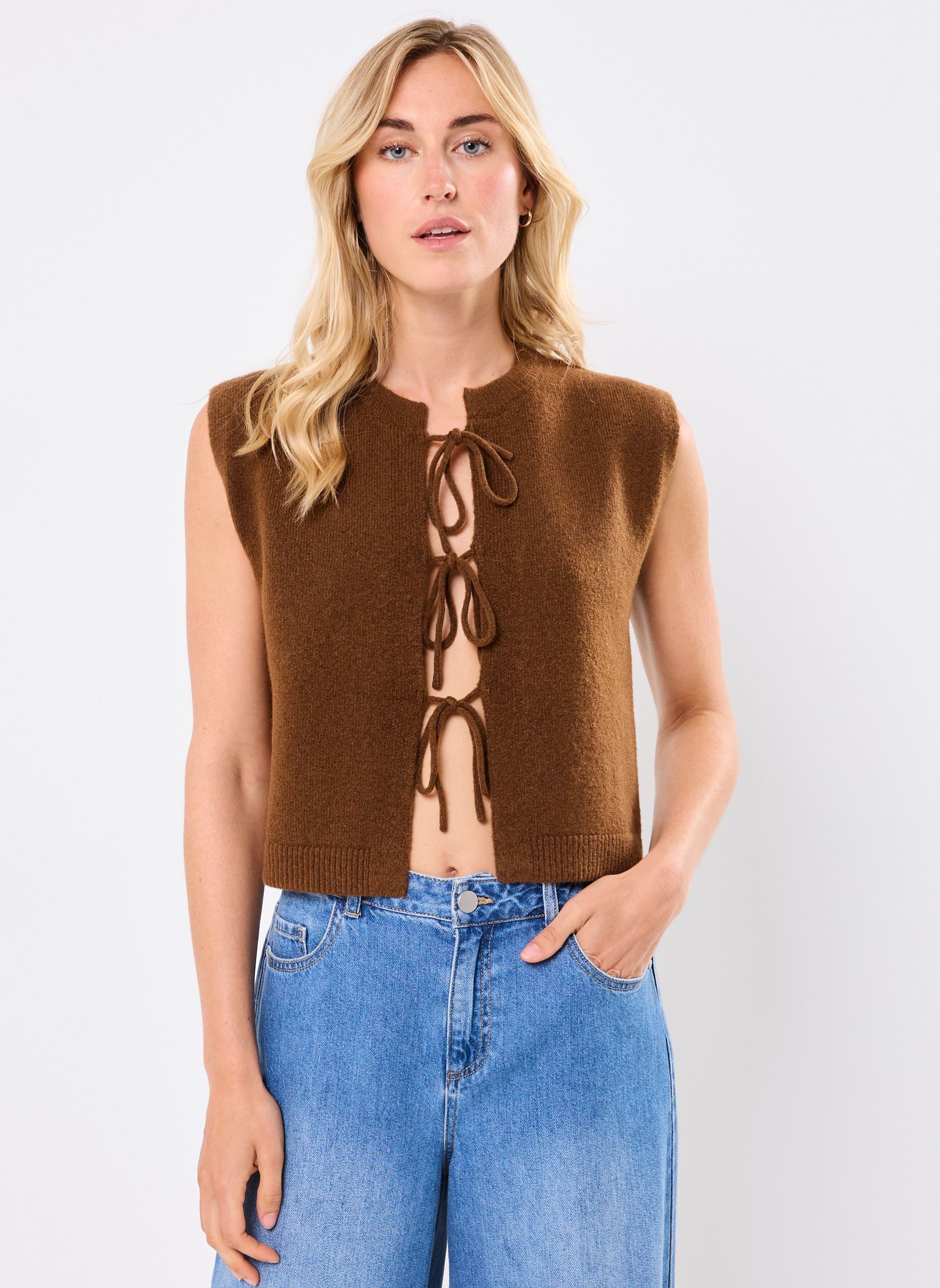 Gilets GINOUETTESM femme marron MADE BY Gilets GINOUETTESM femme marron EMPERADOR