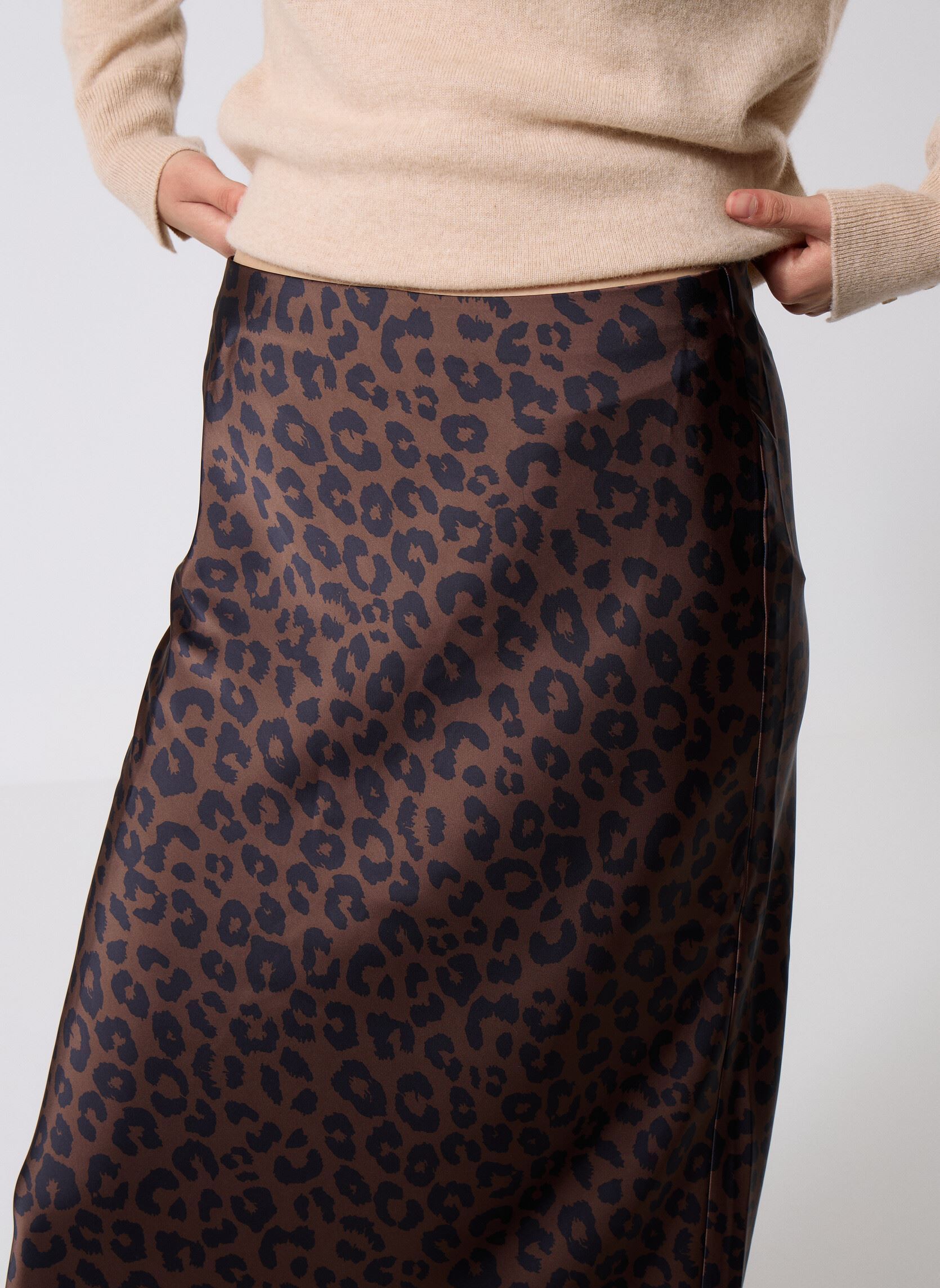 Jupes longues JAKARTA femme marron MADE BY Jupes longues JAKARTA femme marron IMP_LEOBICO_FRENCH ROAST