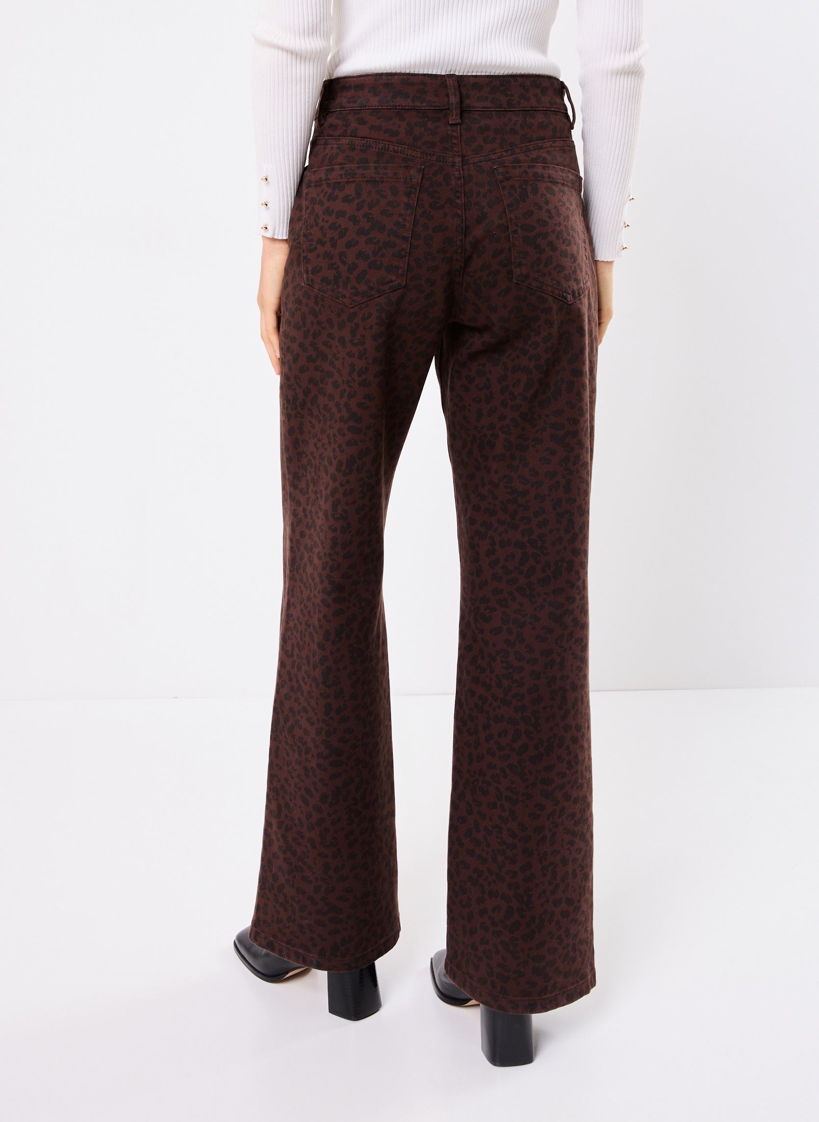 Wijde jeans / Flared Jeans PALEO dames bruin Georgia Rose Wijde jeans / Flared Jeans PALEO dames bruin ANI-LEOTRICO-BR
