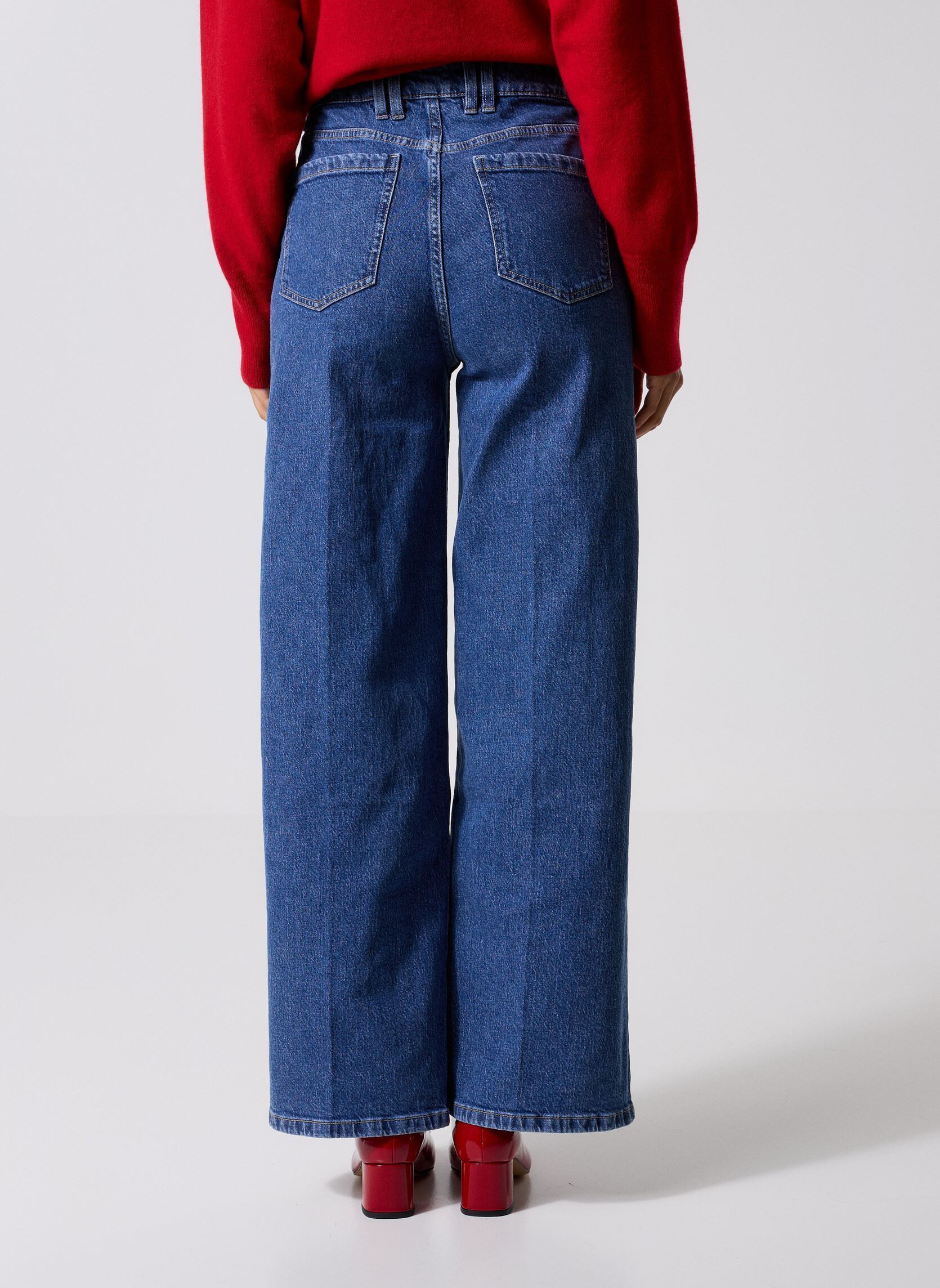Wijde jeans / Flared Jeans POLISA dames blauw Georgia Rose Wijde jeans / Flared Jeans POLISA dames blauw DENIM STONE