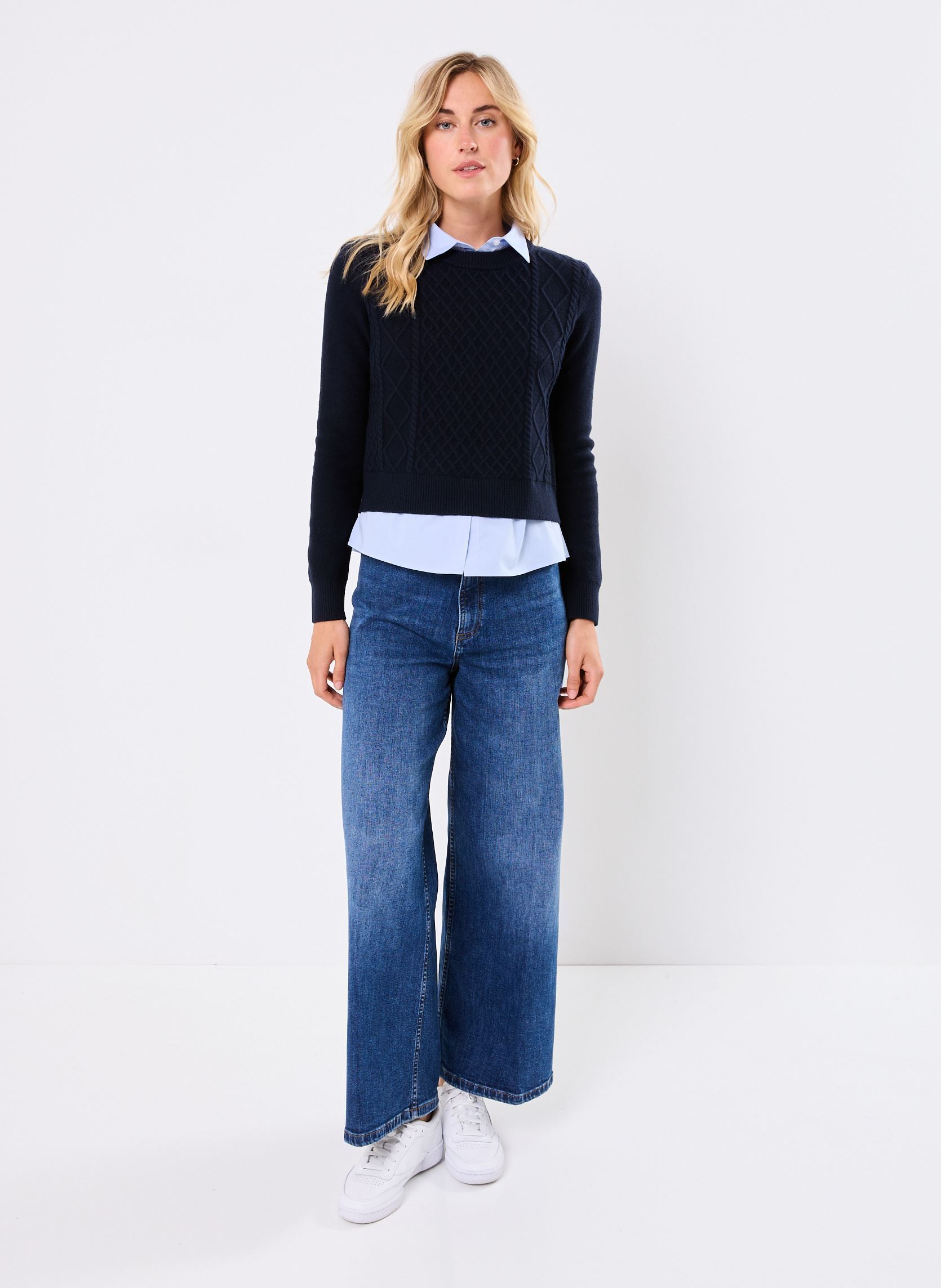 Pullover MARISSA damen blau MADE BY Pullover MARISSA damen blau Navy Blazer