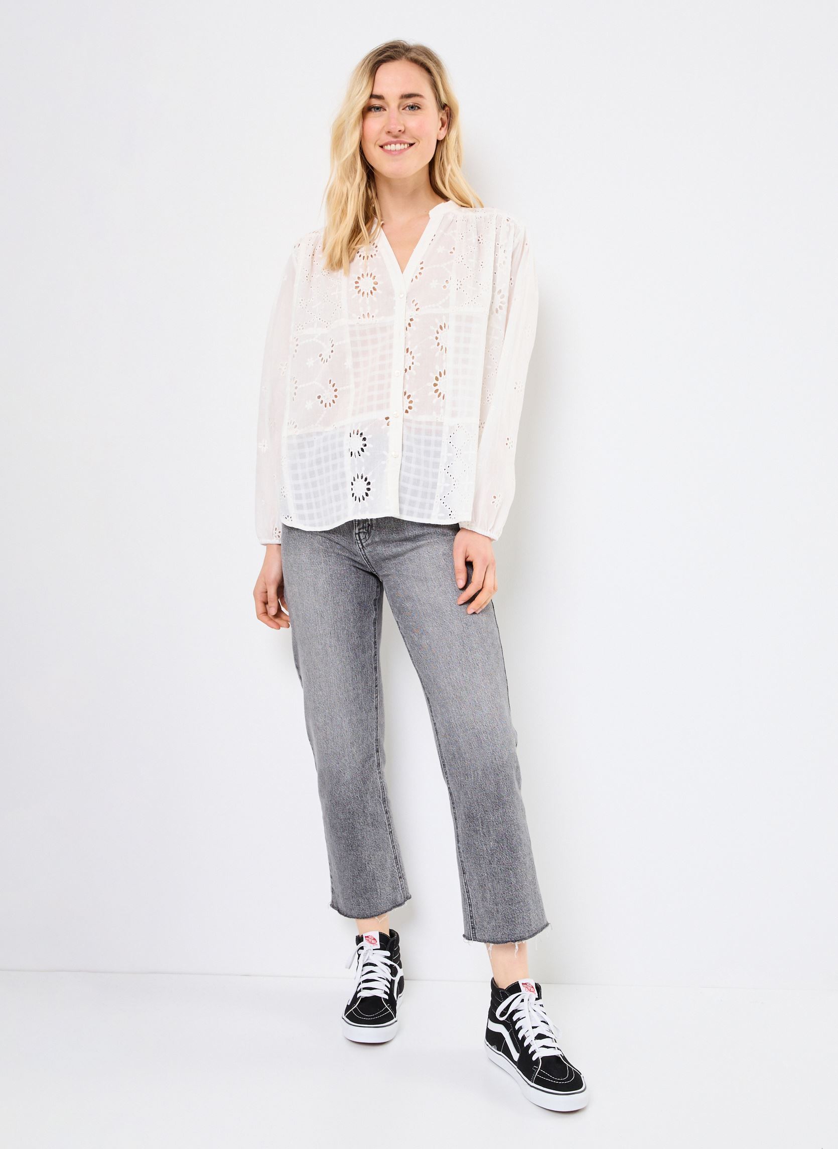 Camicie a maniche lunghe BOLIAN donna bianco La Petite Etoile Camicie a maniche lunghe BOLIAN donna bianco 10-BLANC