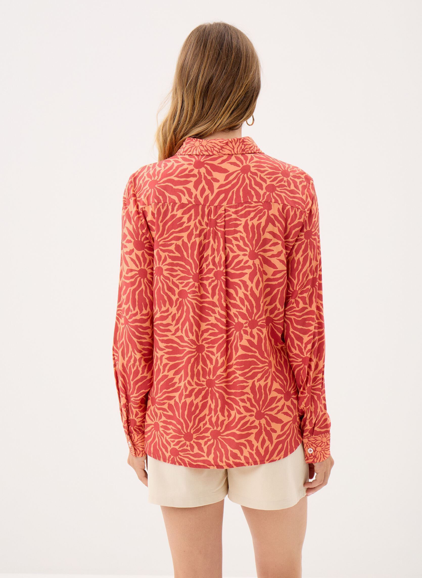 Langarm-Hemden Claudie damen orange La Petite Etoile Langarm-Hemden Claudie damen orange SOLEIL