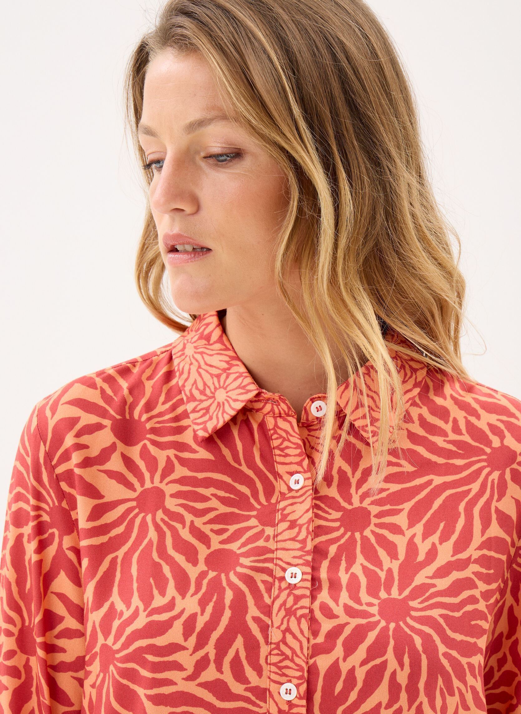 Langarm-Hemden Claudie damen orange La Petite Etoile Langarm-Hemden Claudie damen orange SOLEIL