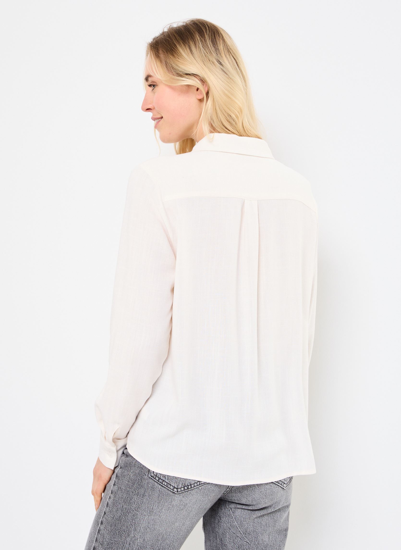 Lange mouw overhemden Claudie dames wit La Petite Etoile Lange mouw overhemden Claudie dames wit 12-IVOIRE