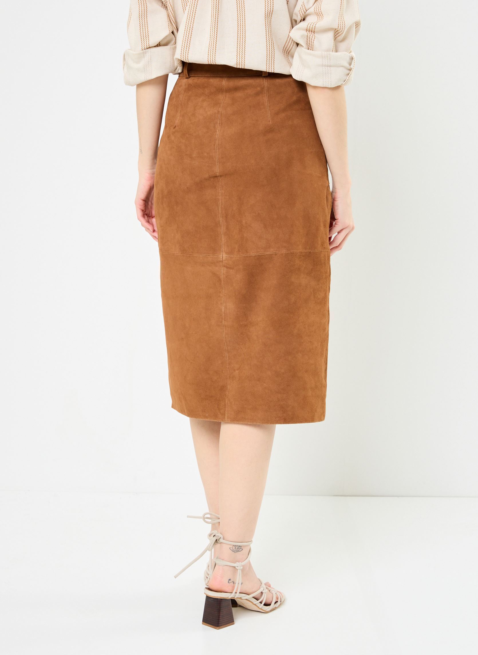 Midi-Röcke FELICIA damen braun La Petite Etoile Midi-Röcke FELICIA damen braun 15-SAND