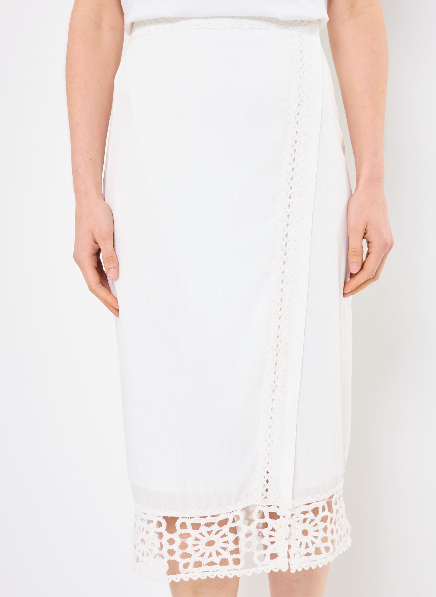 Halflange rokken JOLENE dames wit La Petite Etoile Halflange rokken JOLENE dames wit 10-BLANC